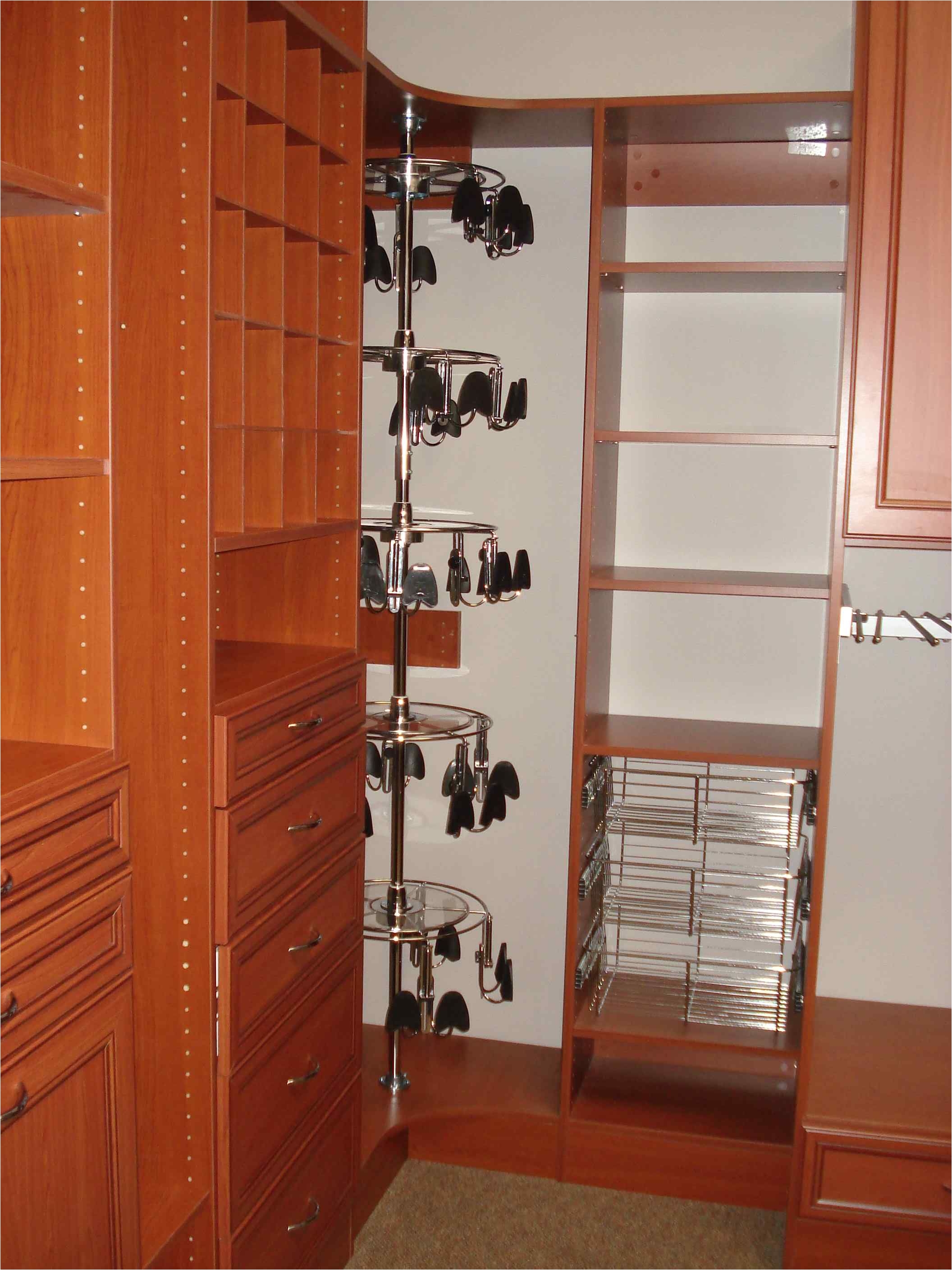 Floor to Ceiling Shoe Rack Rev A Shelf Shoe Carousel In Our Showroom A Great Idea for the Shoe