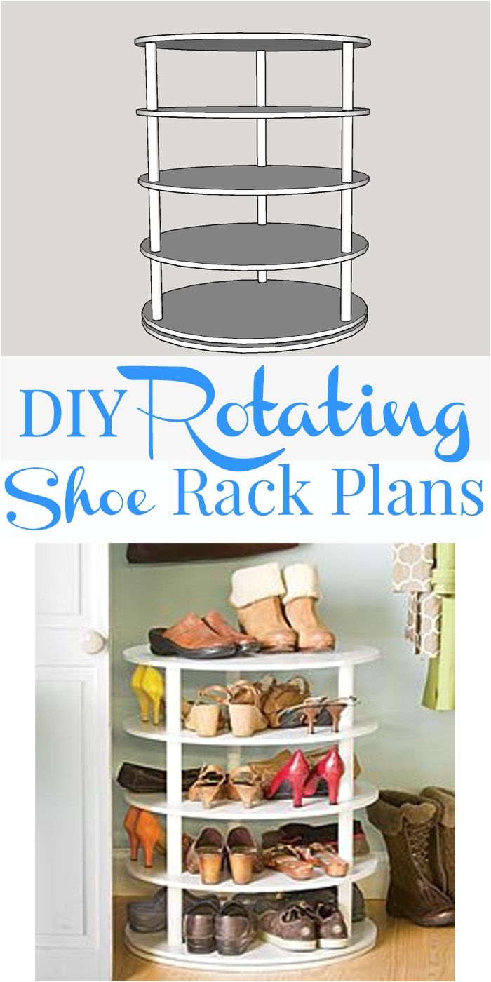 diy rotating shoe rack free plans on remodelaholic com organization diy