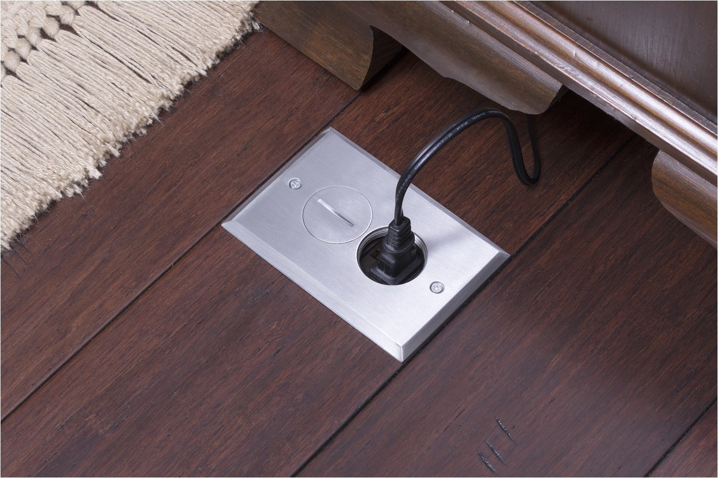 Flush Floor Receptacles Shop for Recessed Concrete Poke Through Electrical Floor Box Outlet