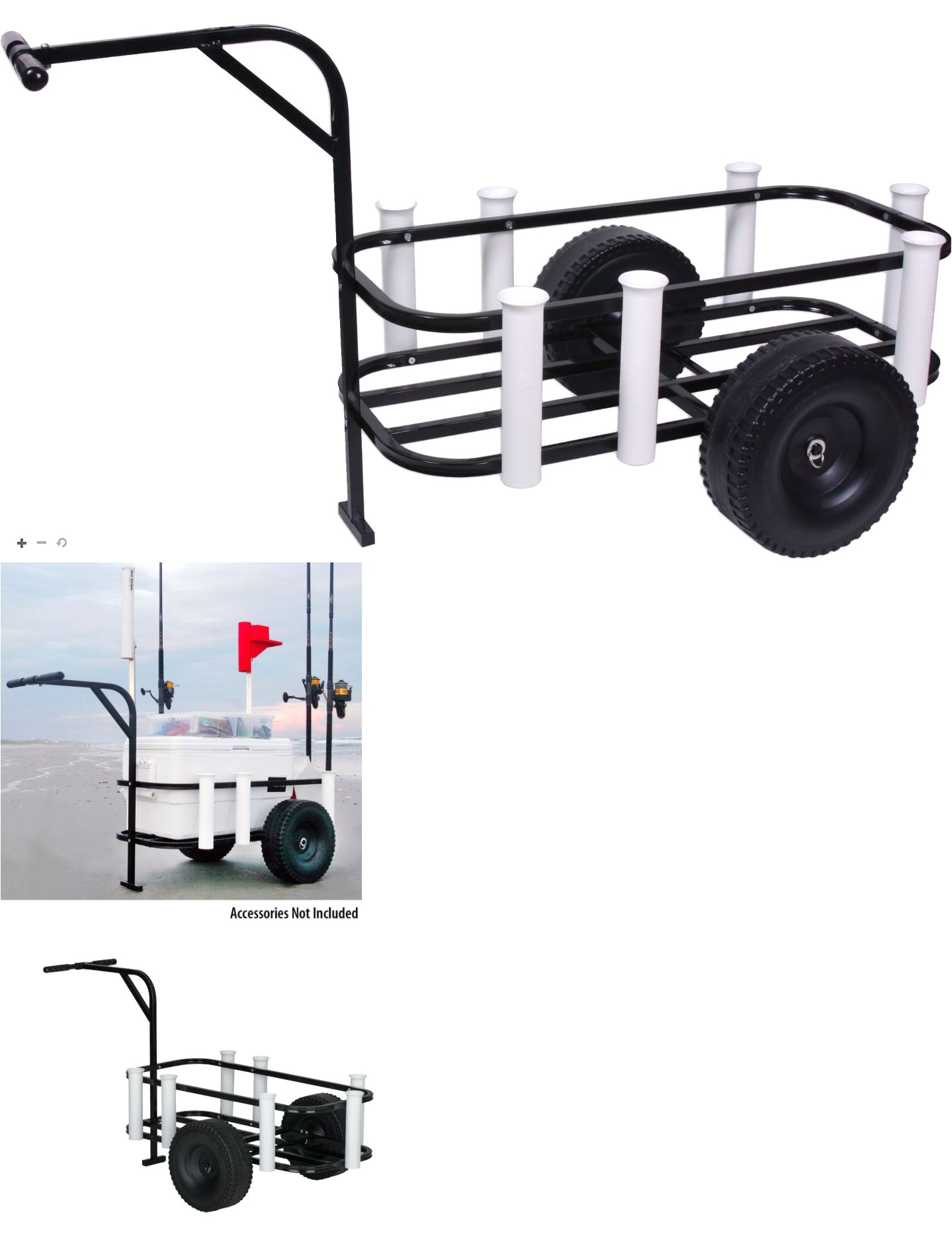 Fly Rod Car Rack Fishing Carts and Wagons 179993 Fishing Cart Wagon Pier Beach Surf