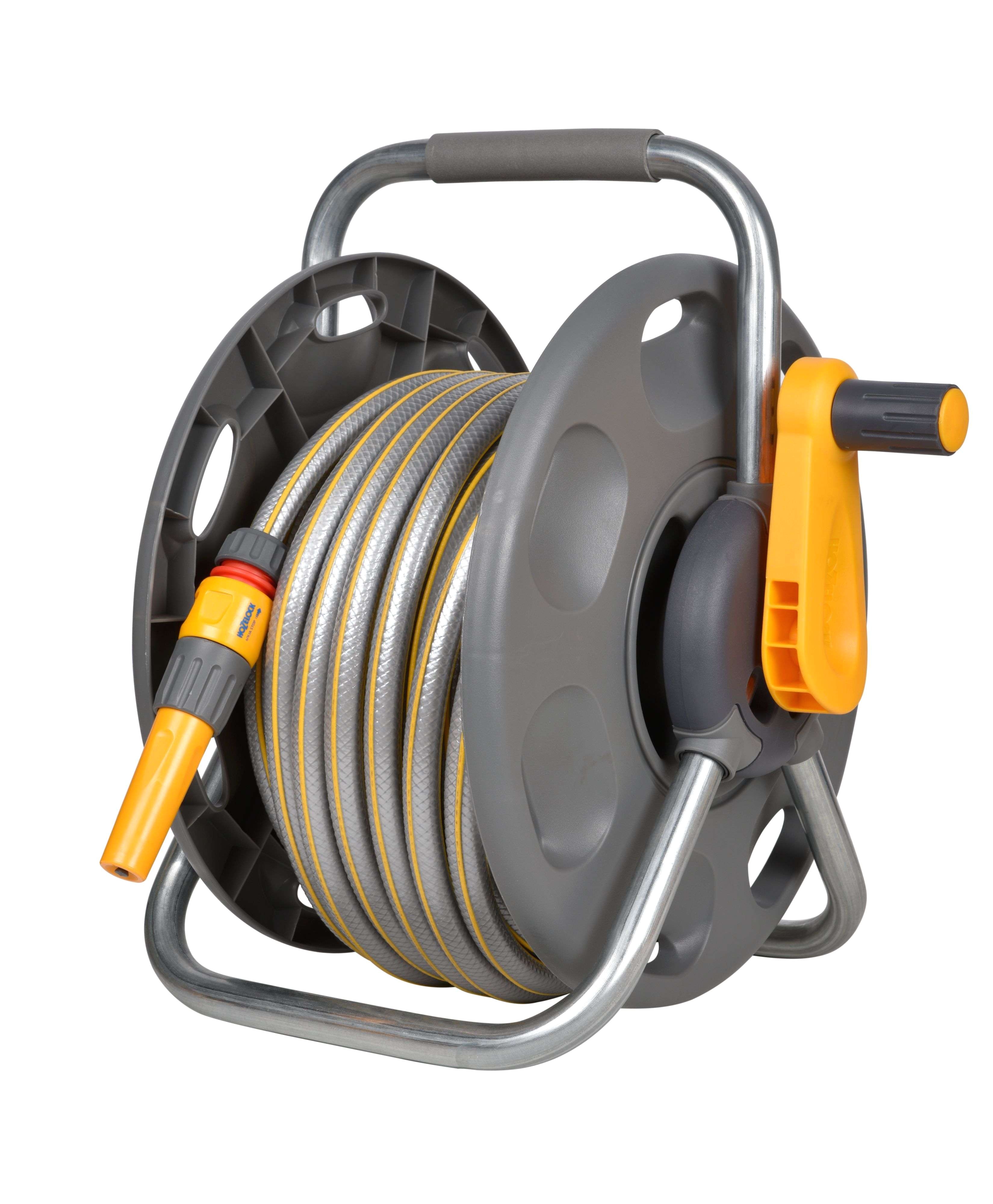 Free Standing Hose Reel Decorative Hozelock 2 In 1 Freestanding Hose Reel Hose L 25 M Design Of