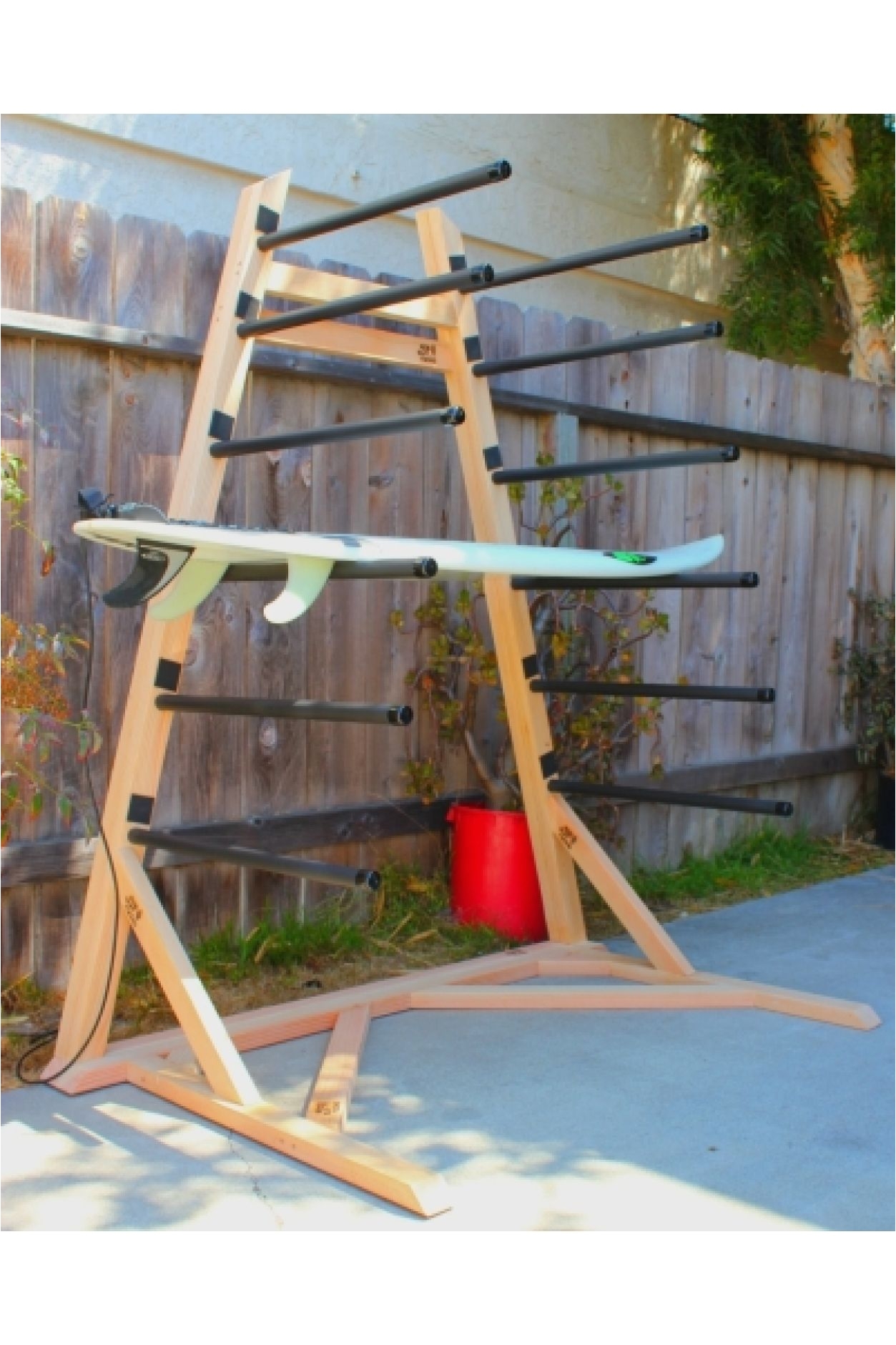 the tower self standing surfboard sup rack