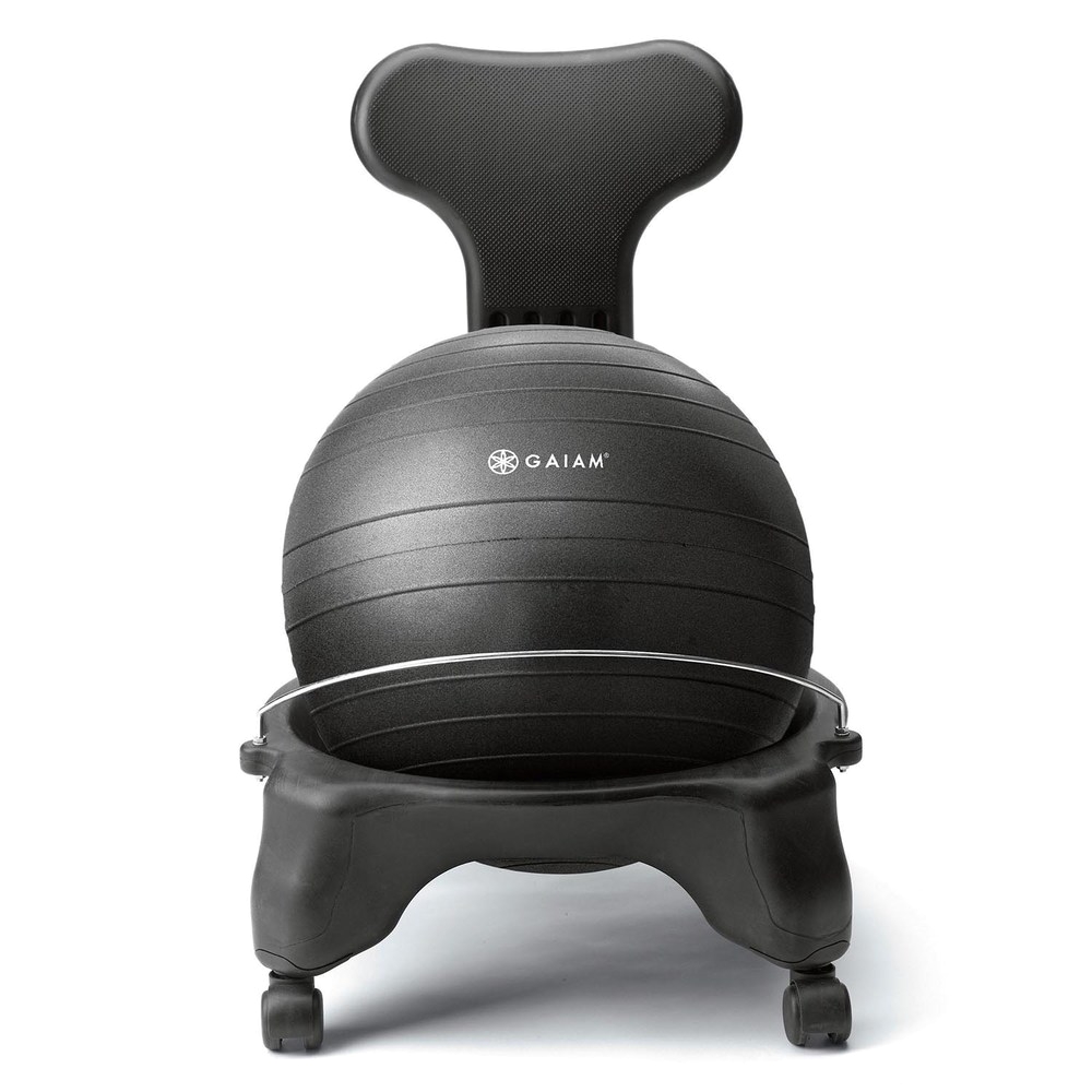 Gaiam Classic Balance Ball Chair – Charcoal Gaiam Classic Balance Ball Chair