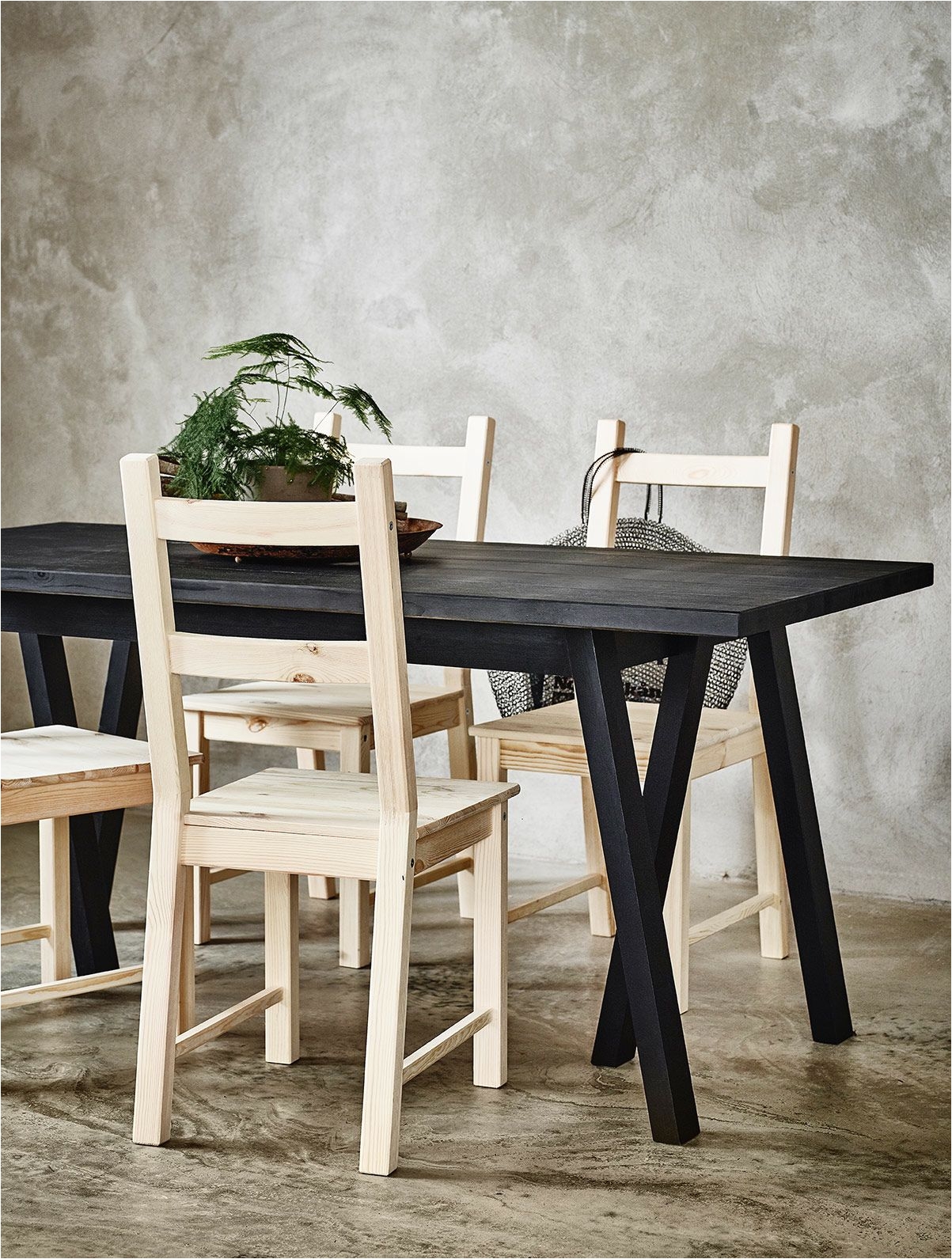 Gar Knot Chair Grebbestad Ryggestad Table Pinterest Stained Table Black