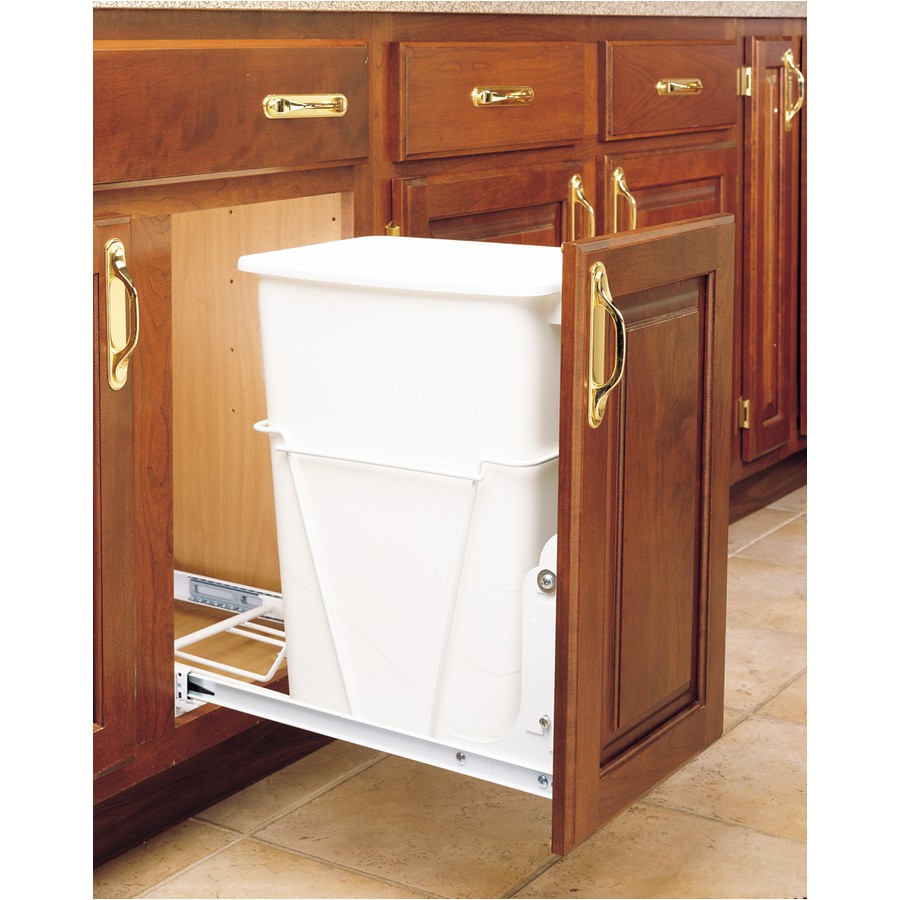 rev a shelf 35 quart plastic pull out trash can