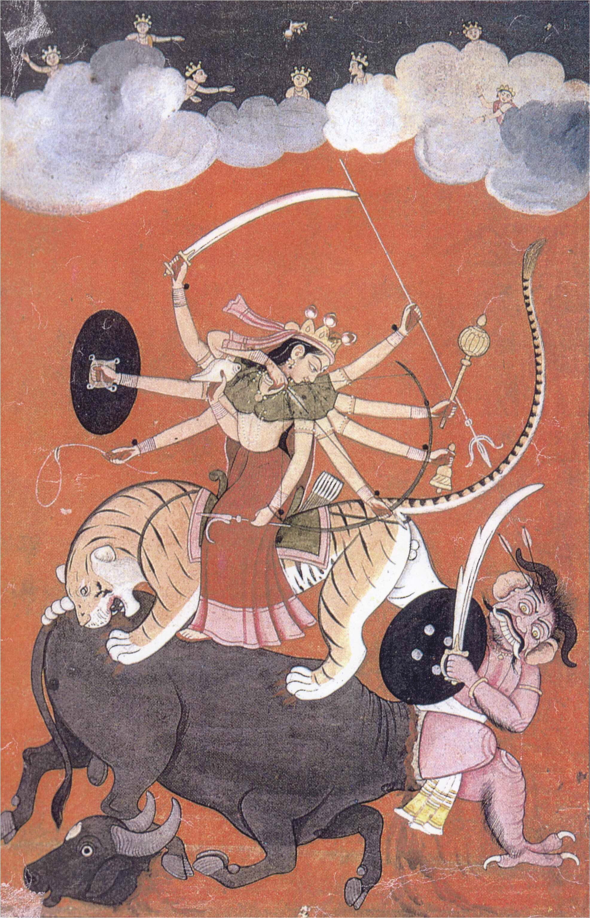 mother goddess a miniature painting of the pahari style dating to the eighteenth century pahari and rajput miniatures share many common features