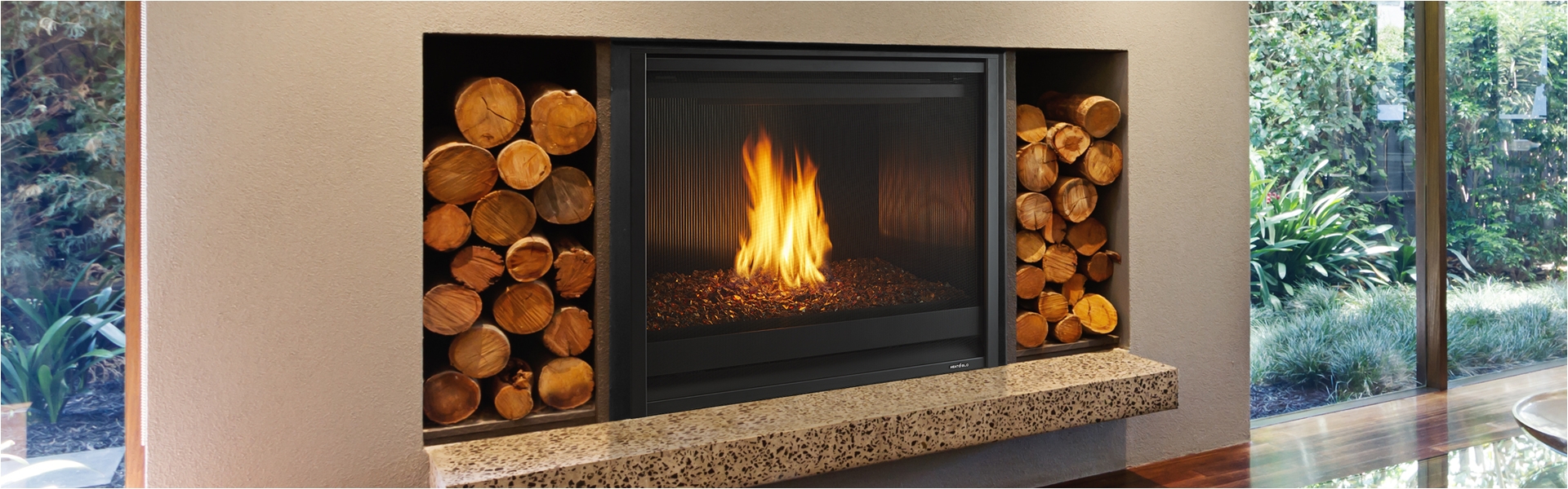 6000 modern gas fireplace