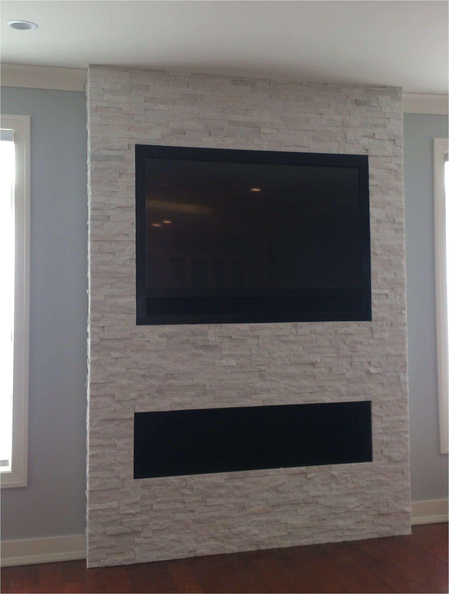 Gas Fireplace without Mantle Wondering How to Mount A Tv Over A Fireplace without A Mantel We