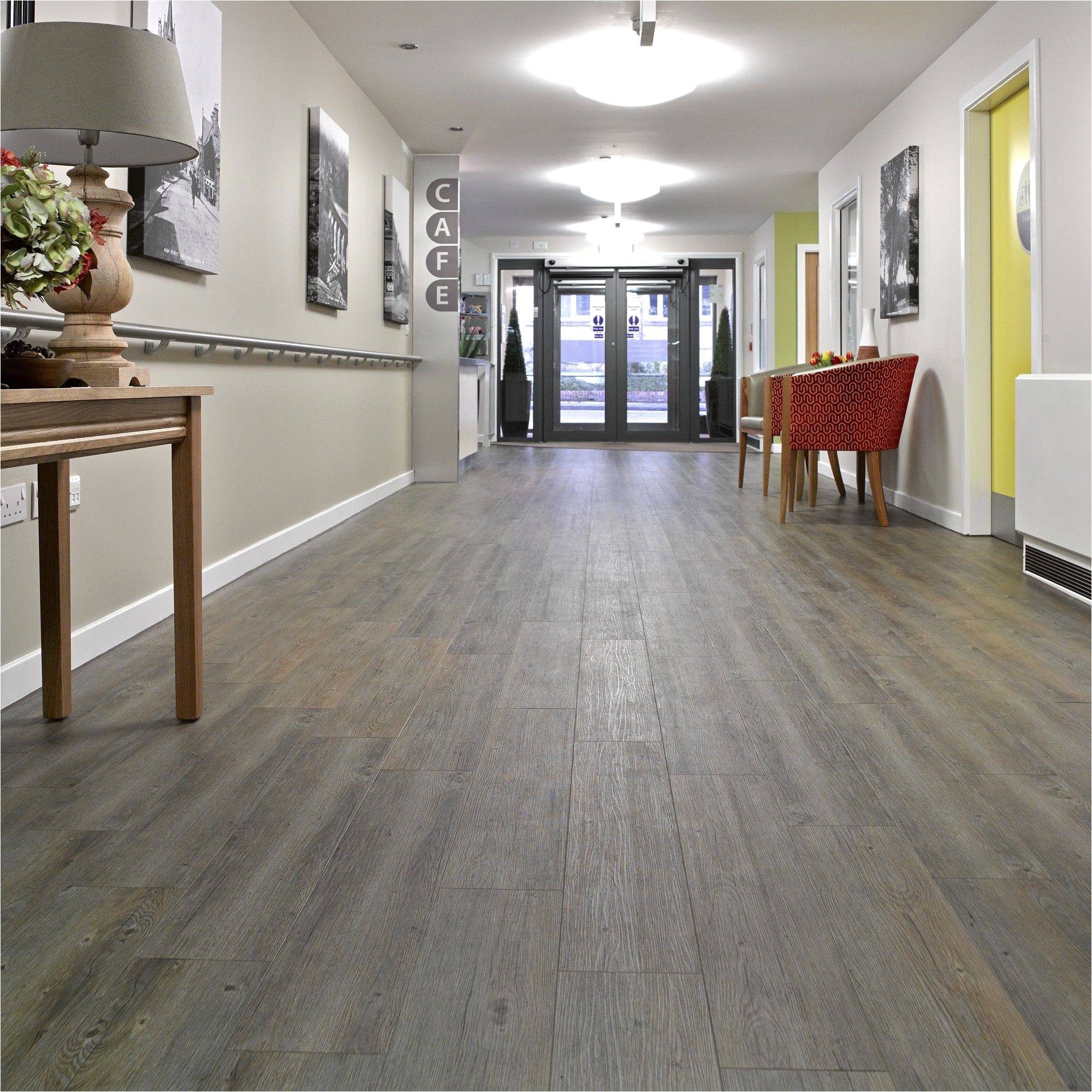 architects hackland dore decided these wood effect bevel edged planks made by vinyl flooring specialist gerflor