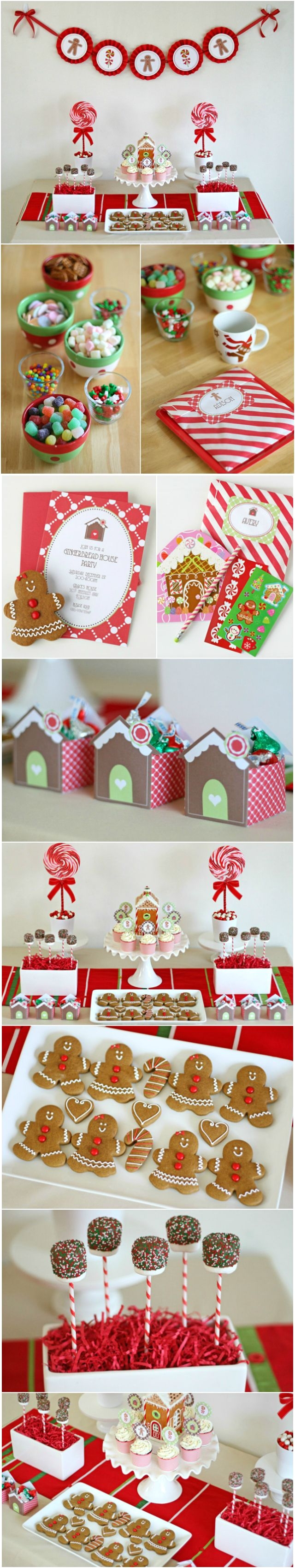 christmas inspiration a gingerbread house decorating party