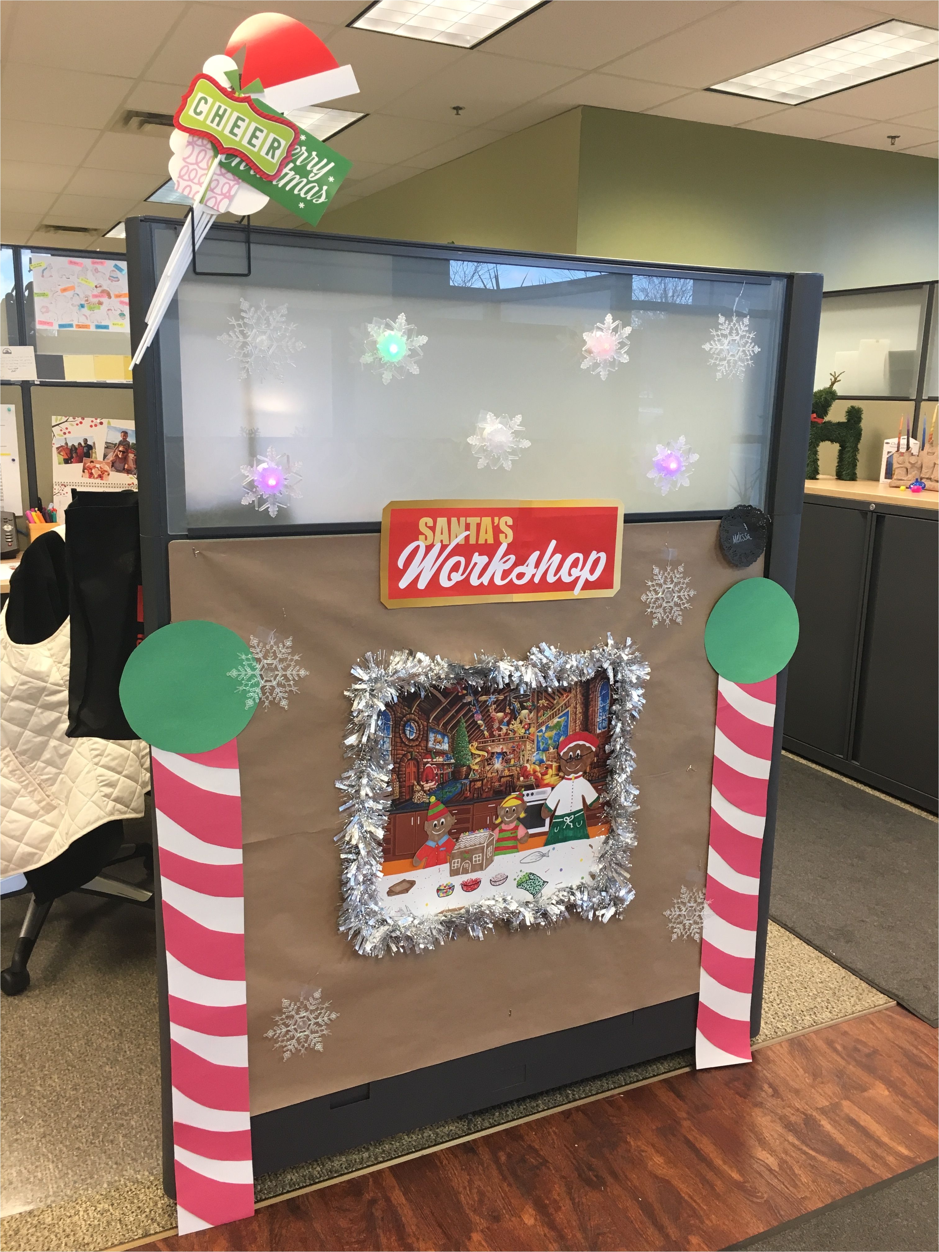 office ideas a gingerbread a 1st annual gingerbread cubicle decorating contest santa s workshop