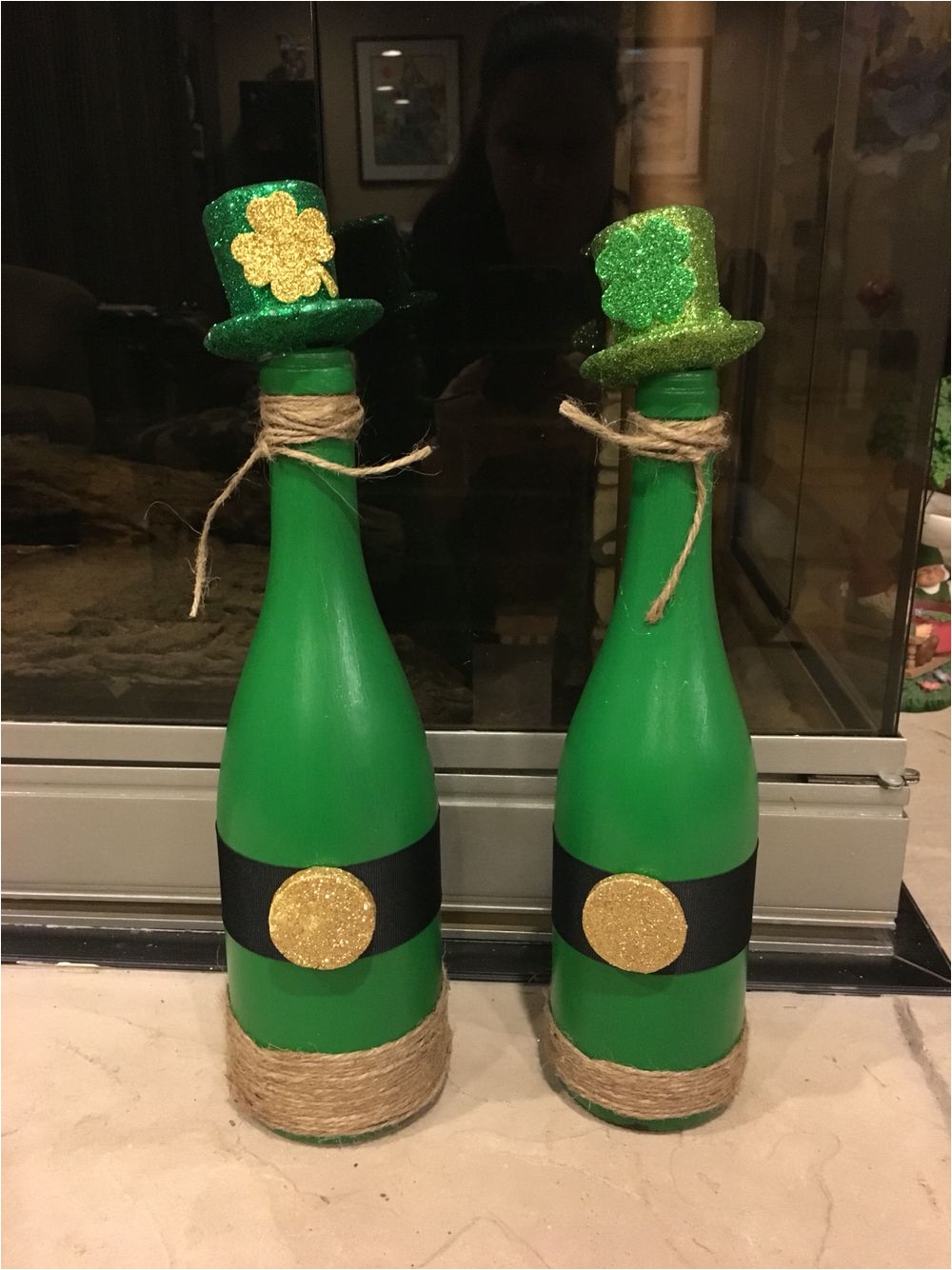 st patrick s day decor wine bottle craft more