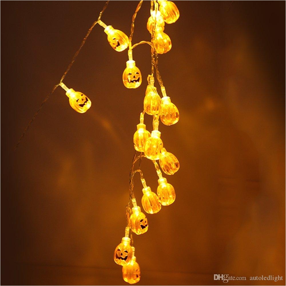 halloween 3d jack o lantern pumpkin string lights 20 led 2m holiday decoration lights