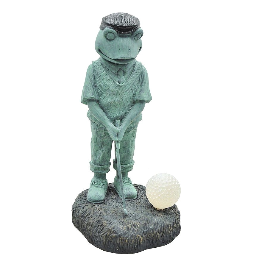 Golf Statues Home Decorating solar Powered Led Golfer Frog Statue I Like Frog Lubia A Aby