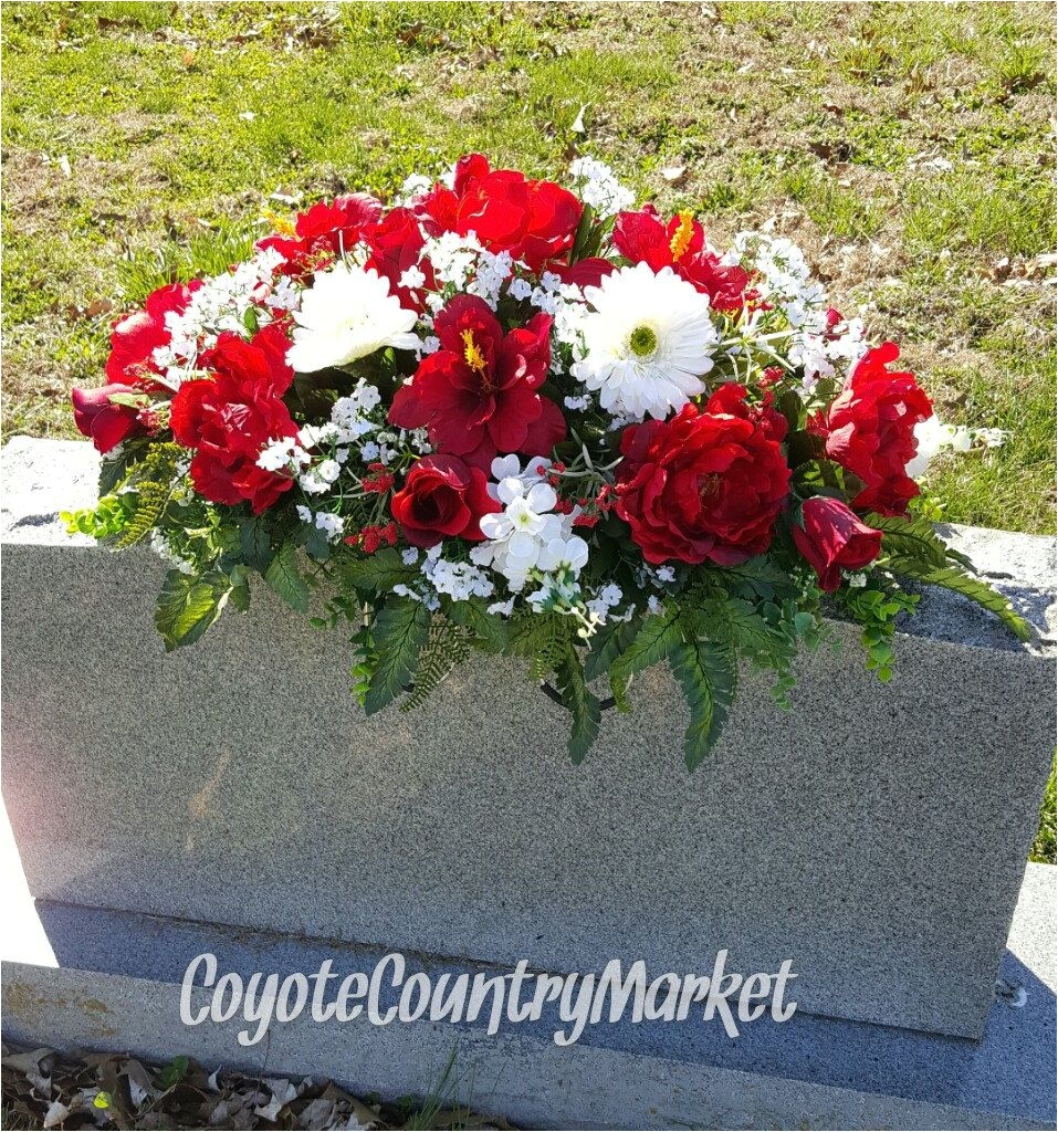 cemetery memorial day headstone saddle memorial floral headstone headstone saddle cemetery flowers