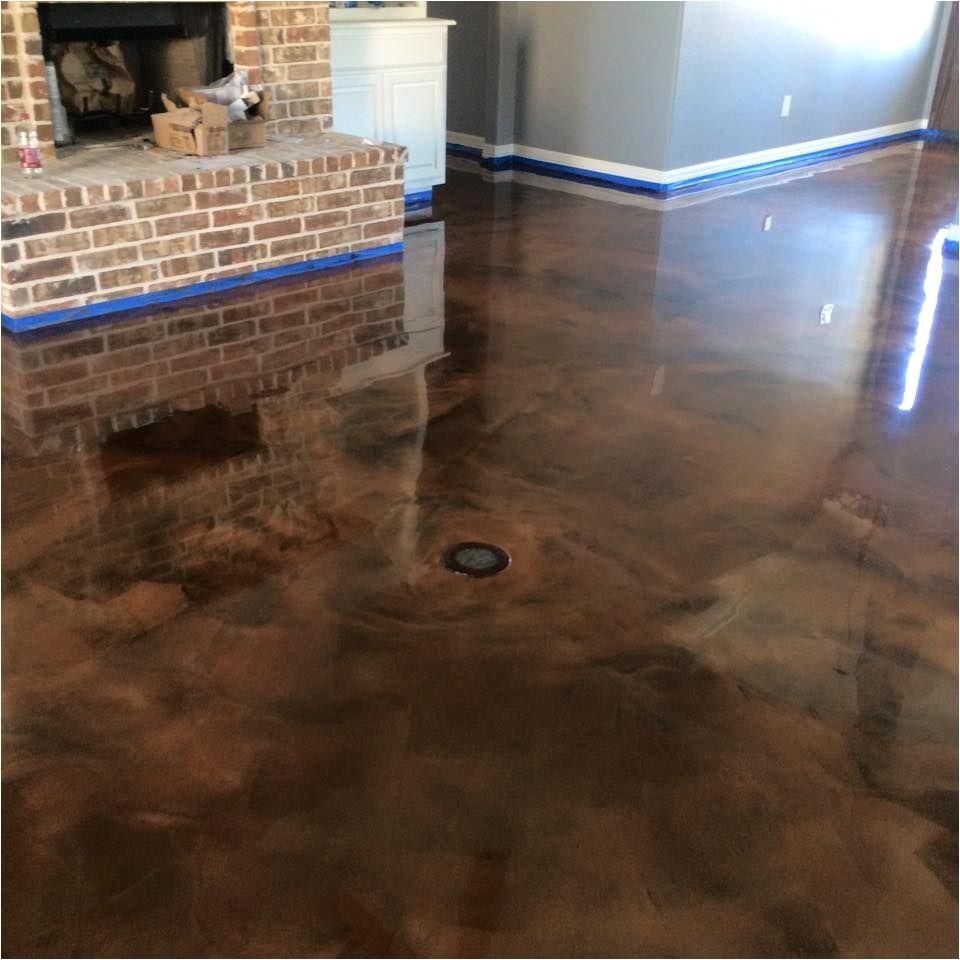 metallic epoxy flooring lafayette la