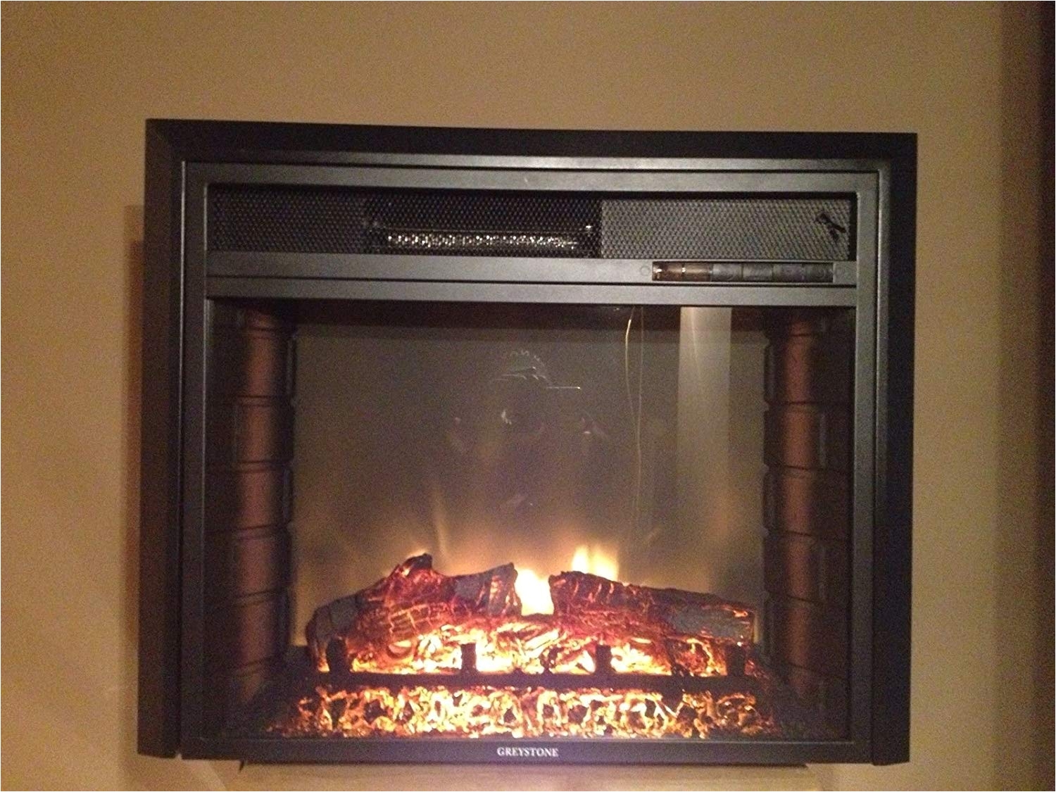 amazon com rv electric fireplace 26 with remote and radius front automotive