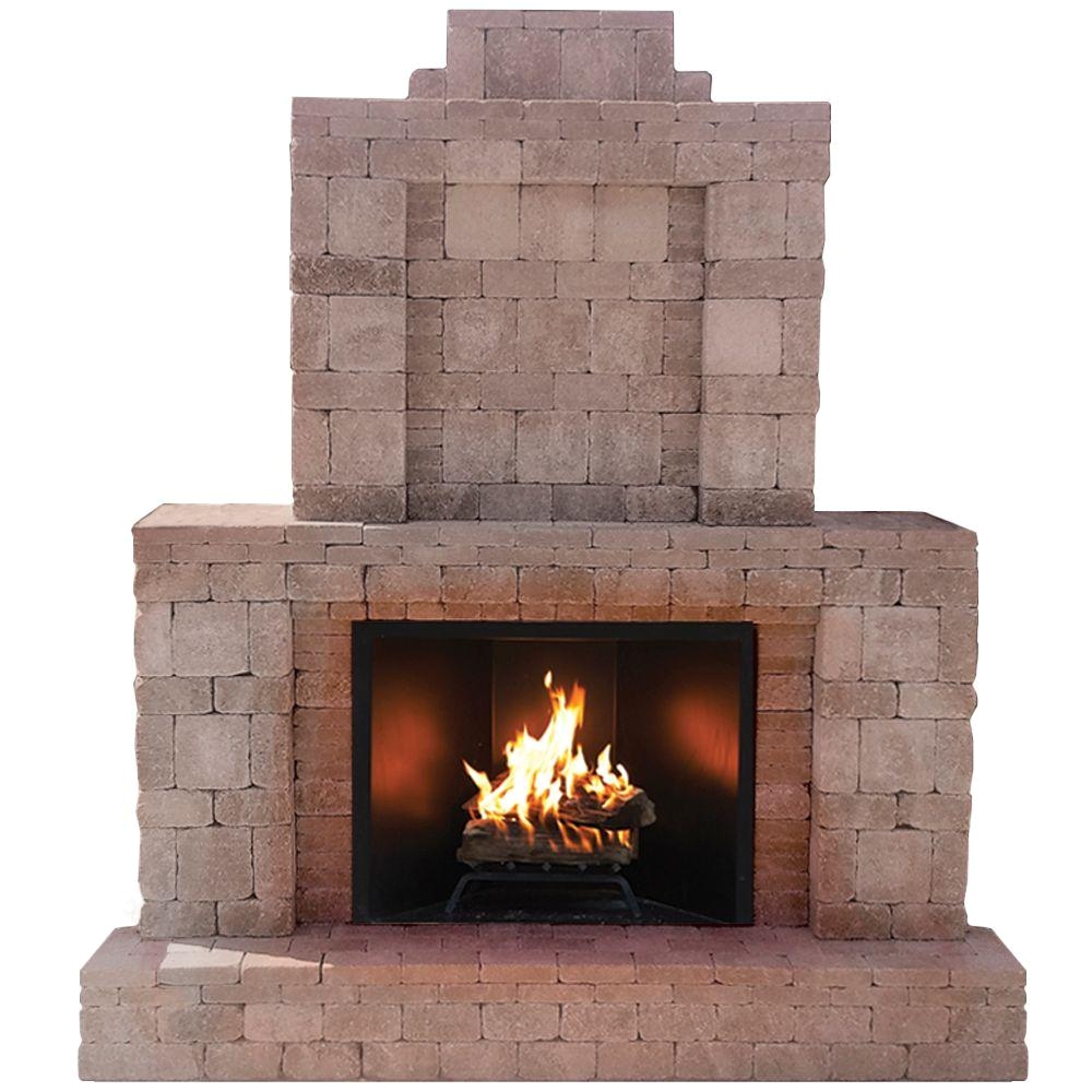 rumblestone 84 in x 38 5 in x 94 5 in outdoor stone fireplace in