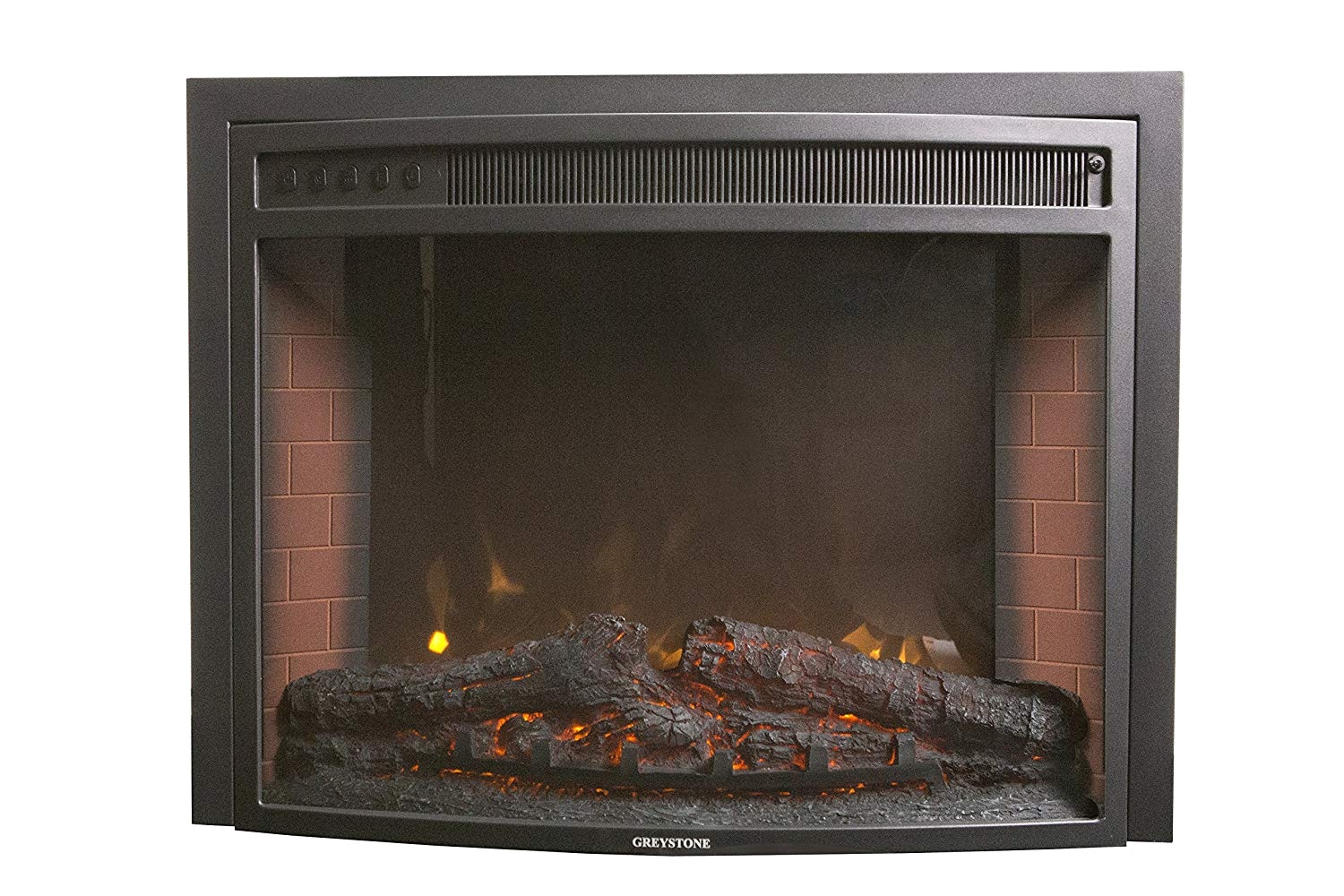 amazon com greystone f2625 26 curved electrical fireplace with led display remote and trim kit automotive