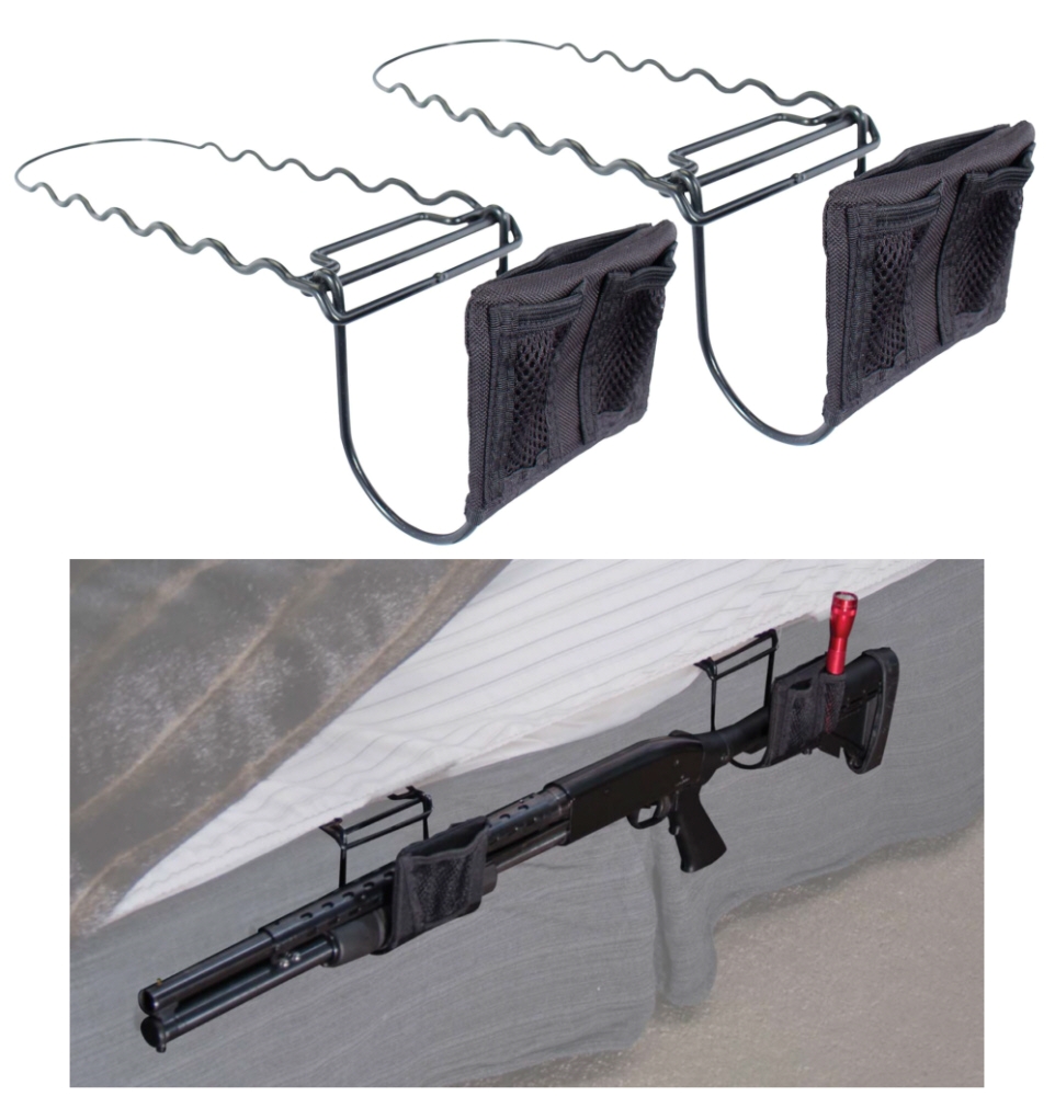lockdown bed mounted rifle or shotgun holder
