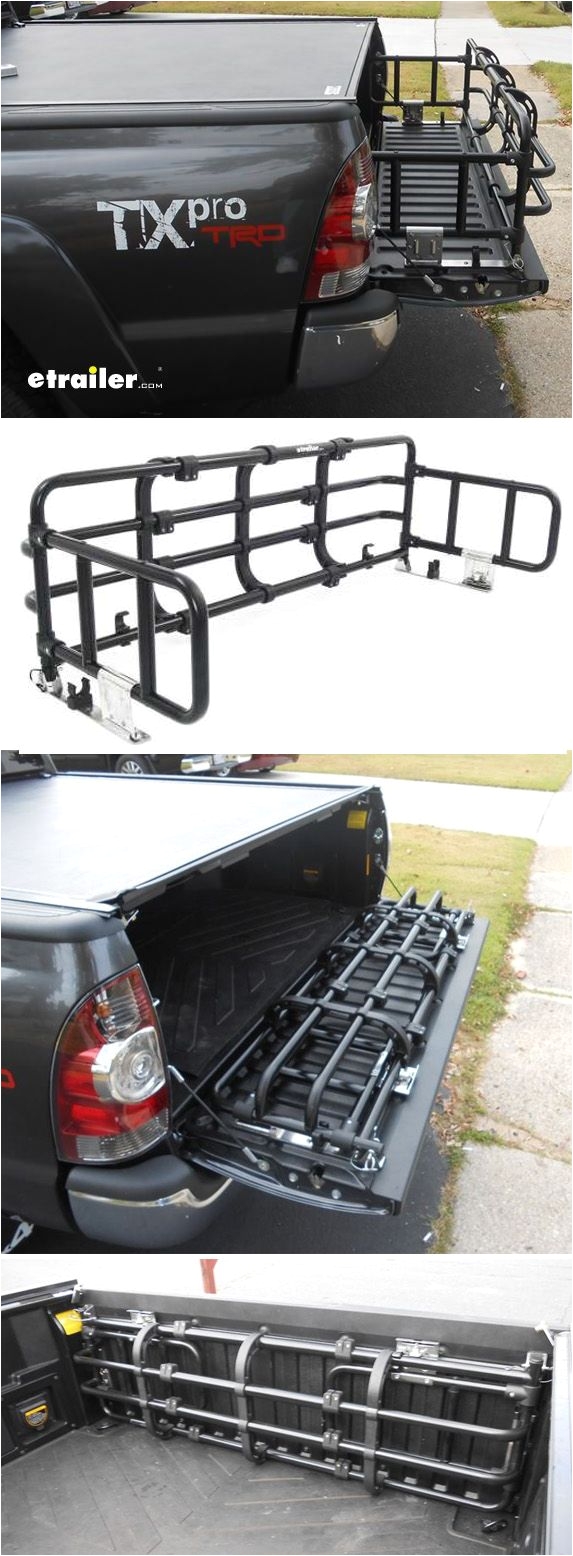fold down truck bed expander black