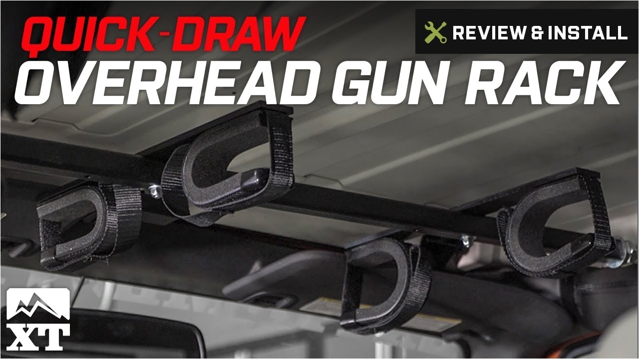 wrangler quick draw overhead gun rack for tactical weapons 1987 2017 yj tj jk review install