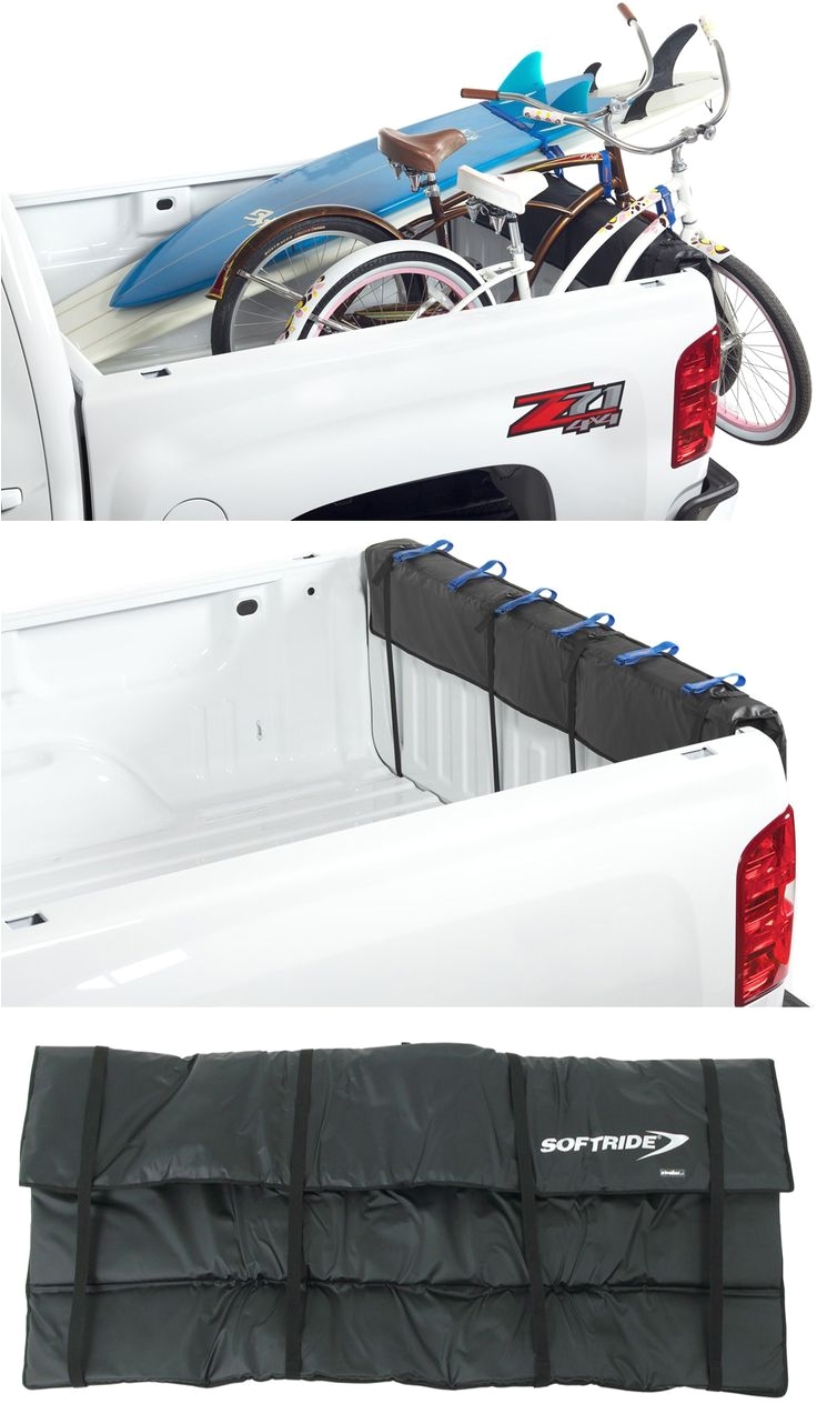 softride shuttle pad tailgate bike carrier for full size pickup trucks 61 long