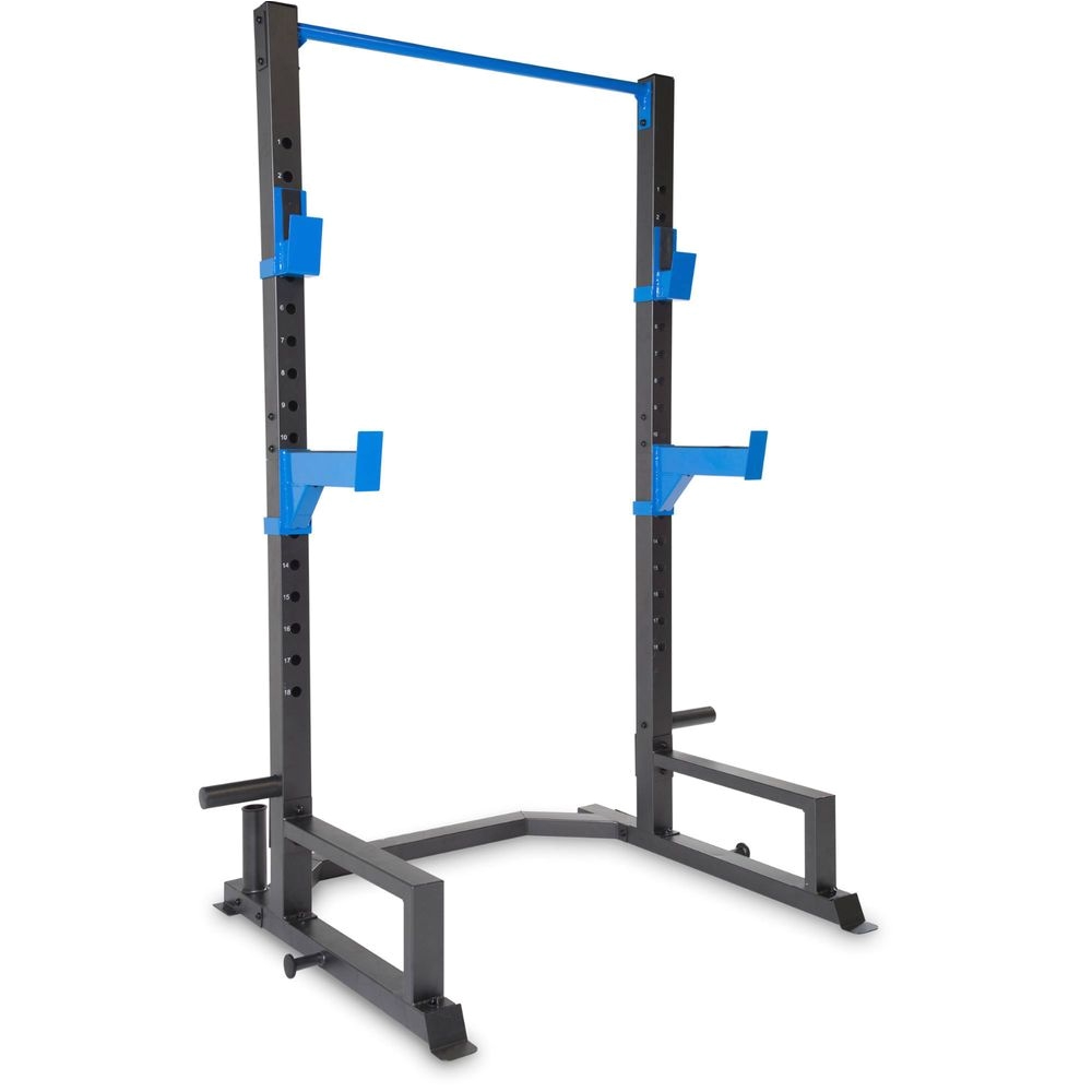 squat power rack cage heavy duty steel plate hold bar catch store pull up bar unbranded