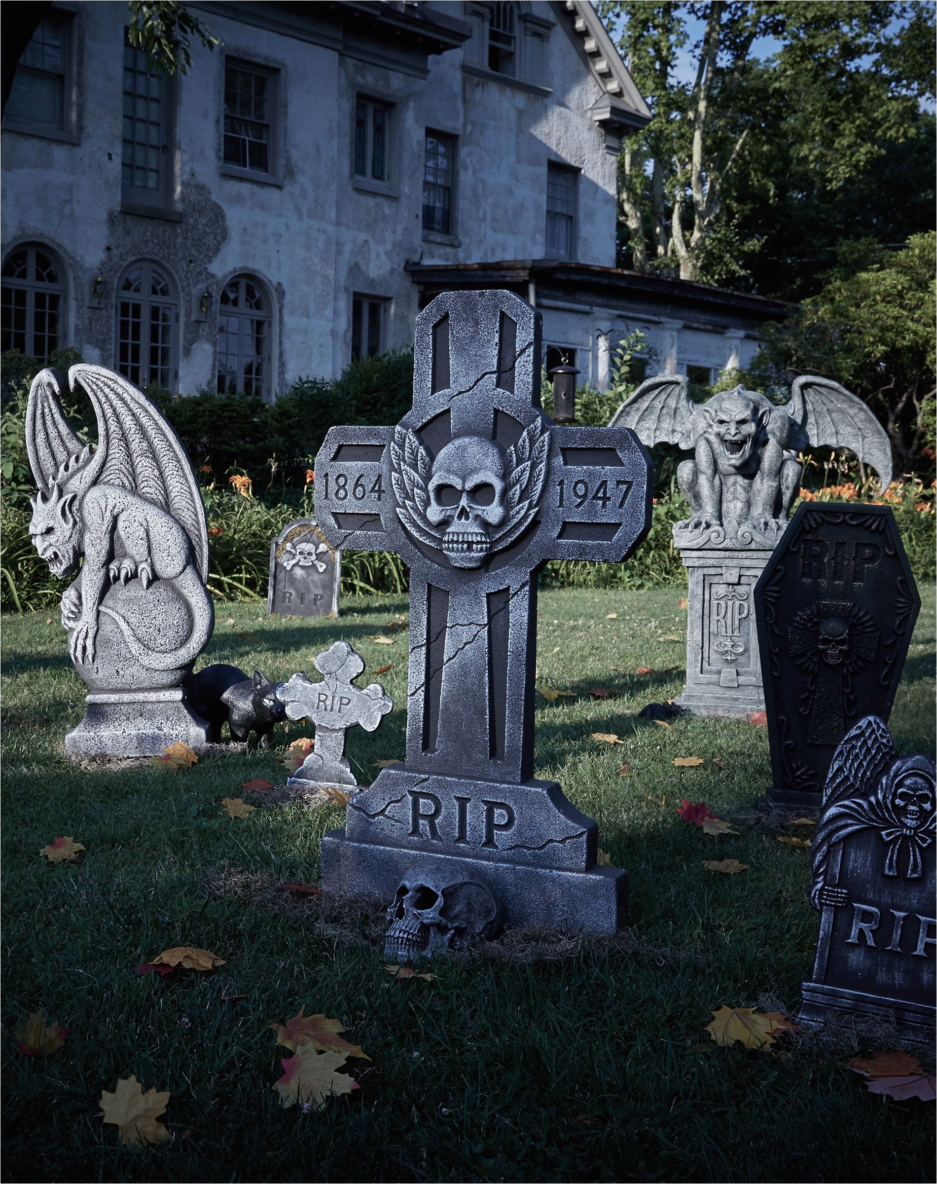 make your home the spookiest one on the block with a creepy graveyard scene