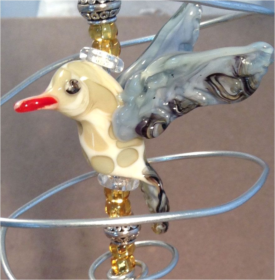 hummingbird feeder hand blown glass art can also be used as a flower bud