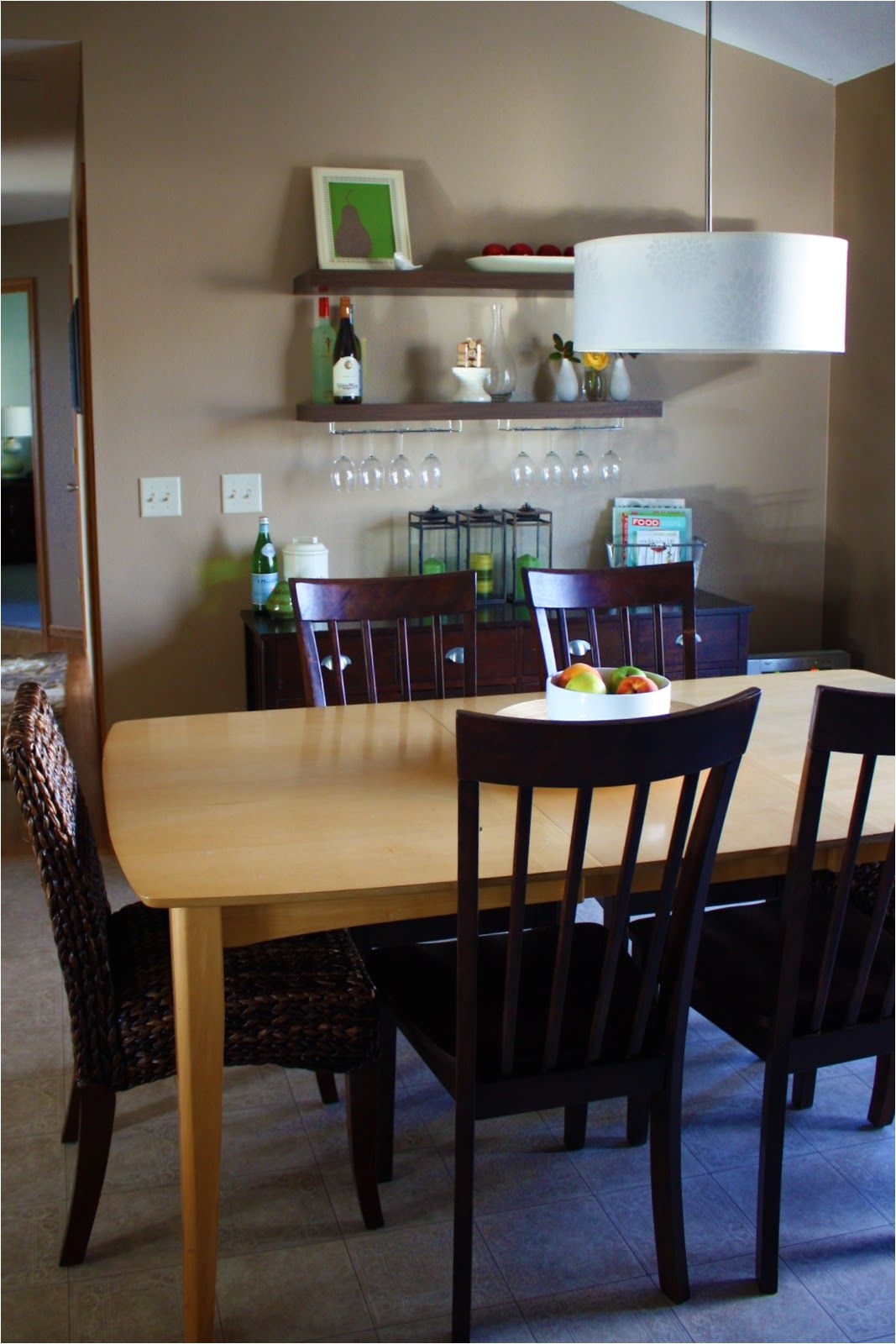 Hanging Beer Glass Rack Floating Shelves Above A Bar Set Up Hanging Glasses Wine Fridge