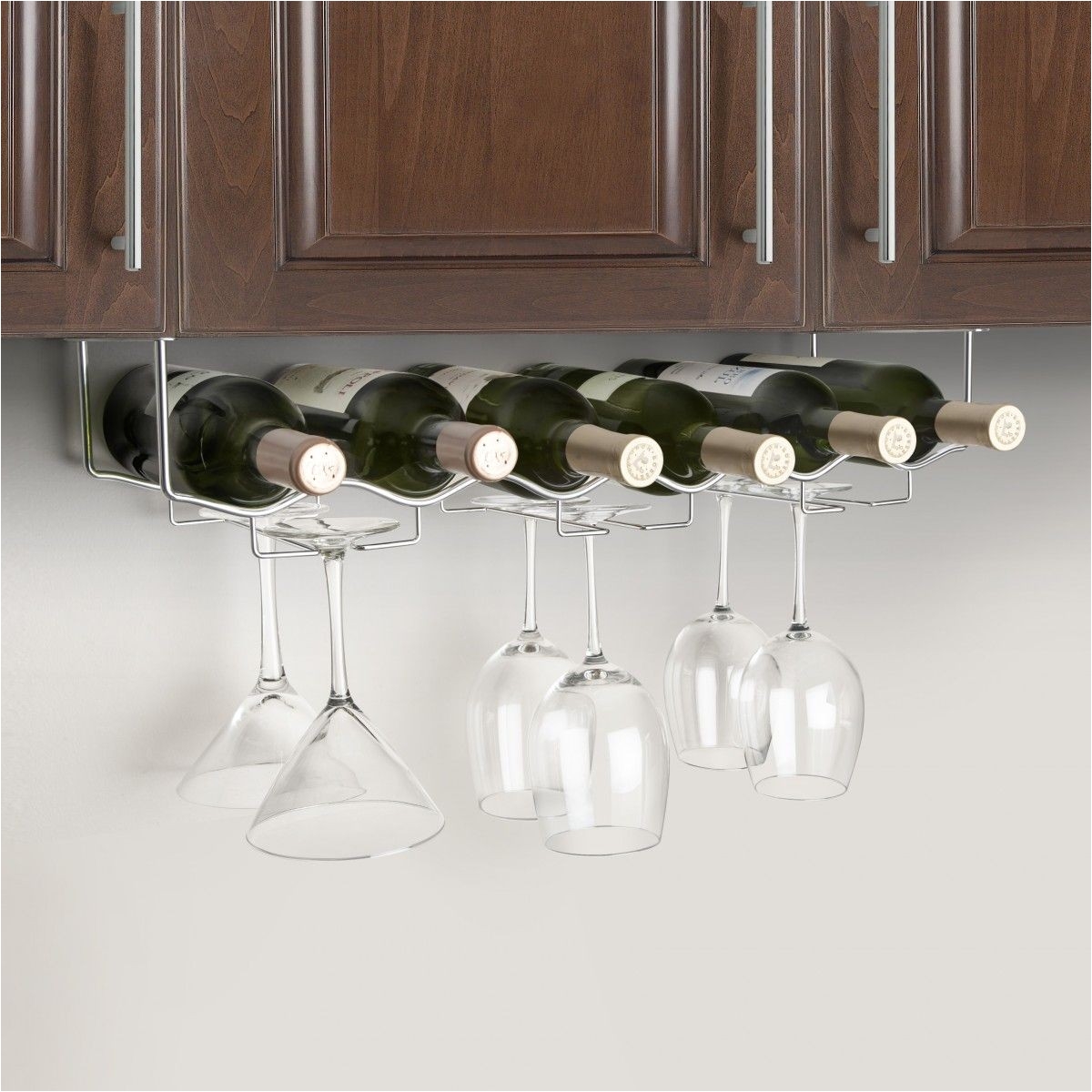 under cabinet 6 bottle wine glass rack jpg