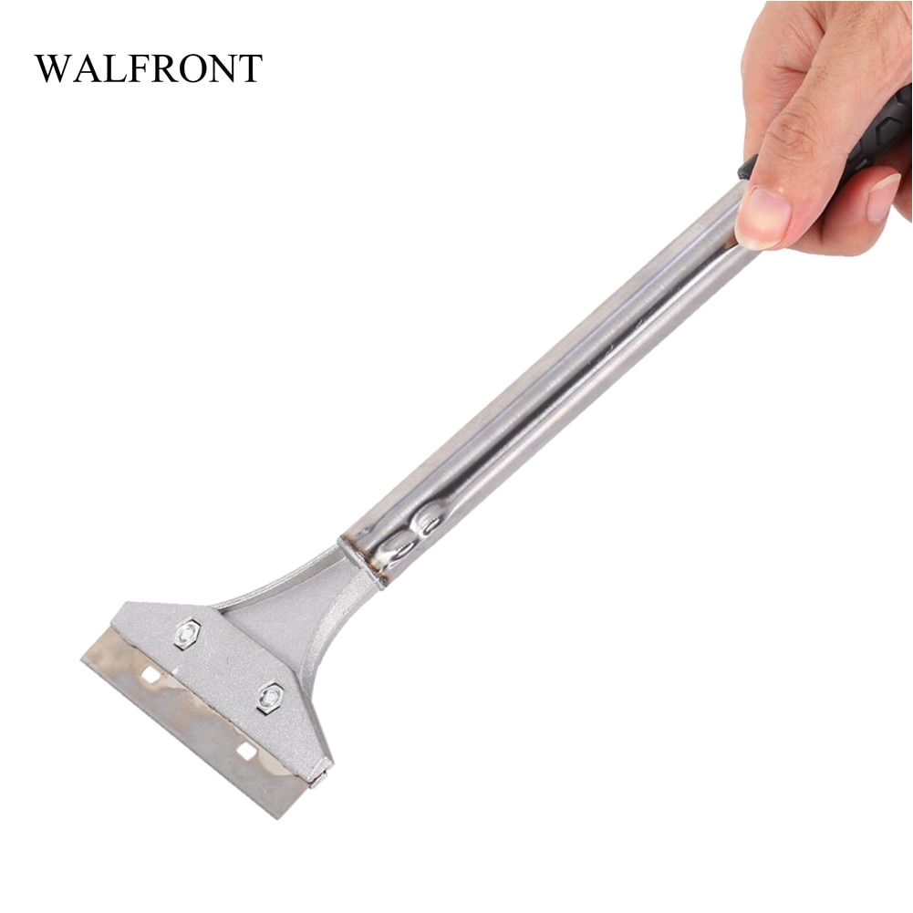 walfront heavy duty scraper stainless steel shovel handheld wallpaper paint tiles flooring remover cleaning hand tool