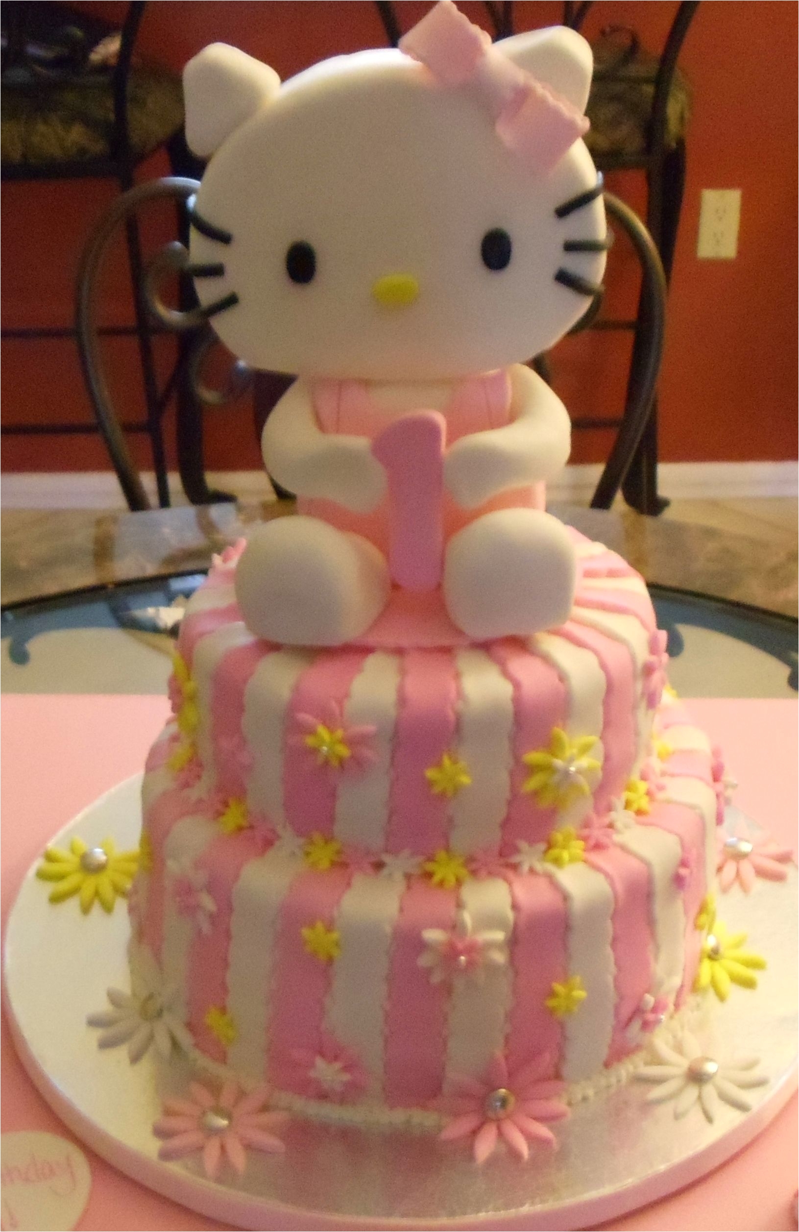 hello kitty birthday cake