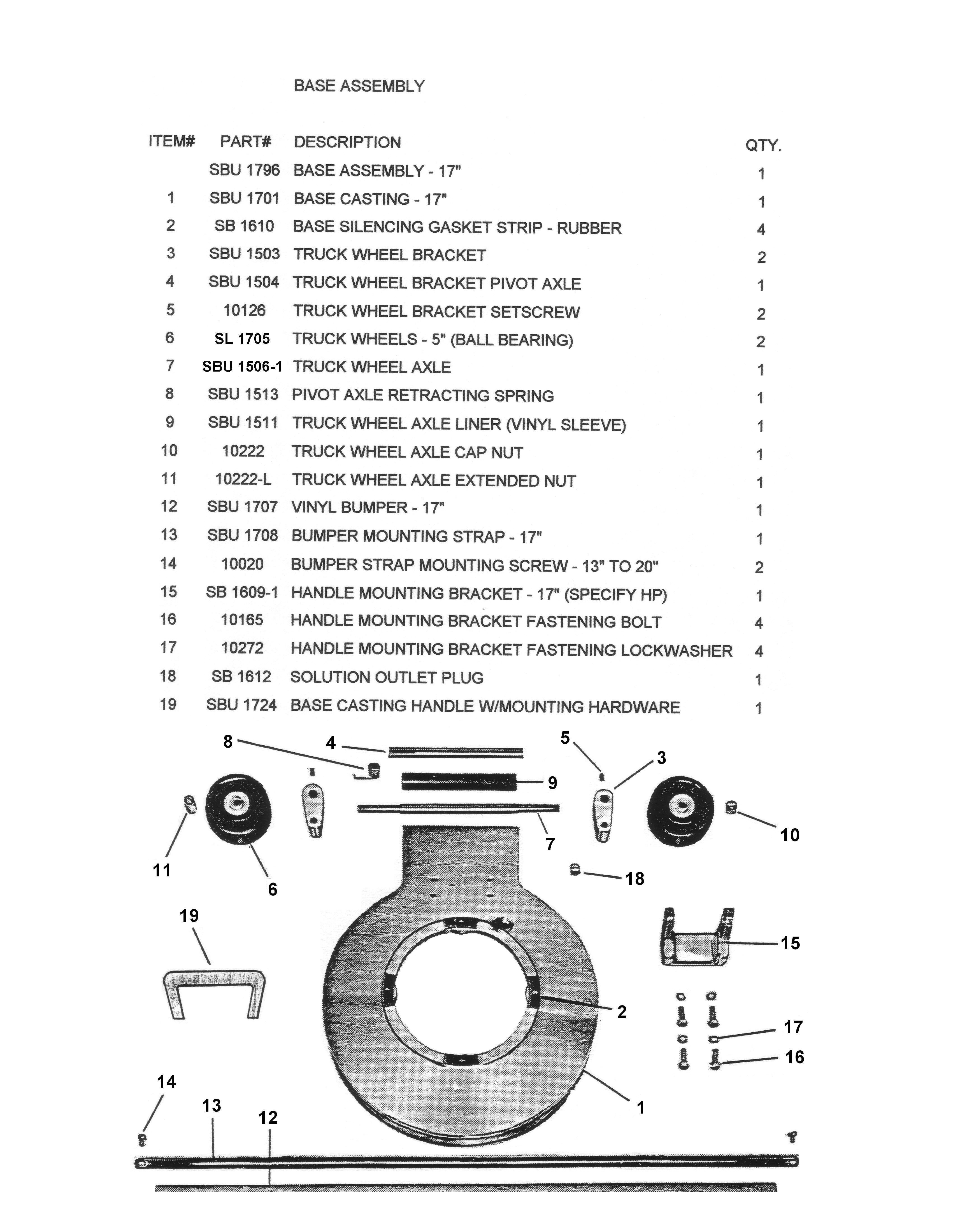 Hild Floor Machine Vacuum United Floor Machine Co Inc Parts Schematics