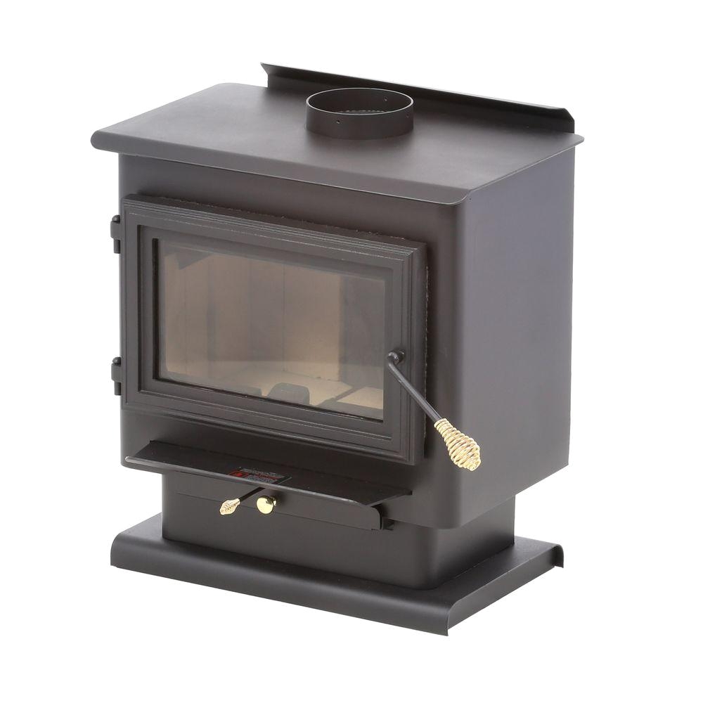 pleasant hearth 1 800 sq ft epa certified wood burning stove with blower medium lws 127201 the home depot