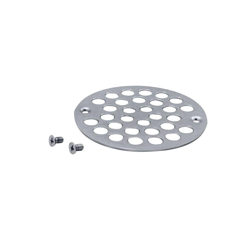 o d shower strainer cover plastic oddities style in polished chrome