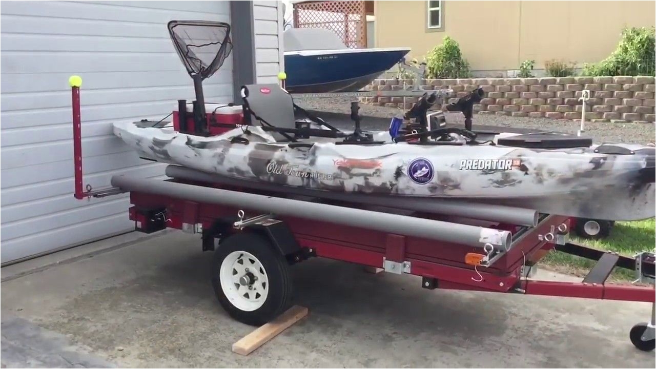 versatile harbor freight double kayak trailer diy build youtube kayaktrailerharborfreight
