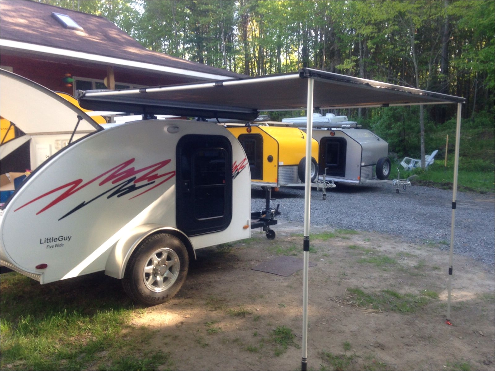 Homemade Rv Kayak Racks Little Guy 5 Wide with Roof Racks and Awning for Bob Pinterest