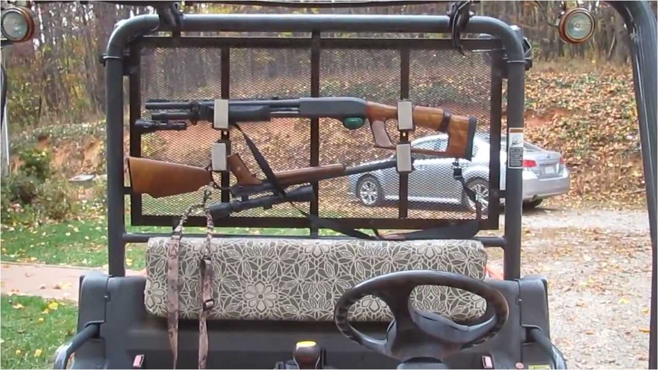 diy gun rack for the kubota rtv 900