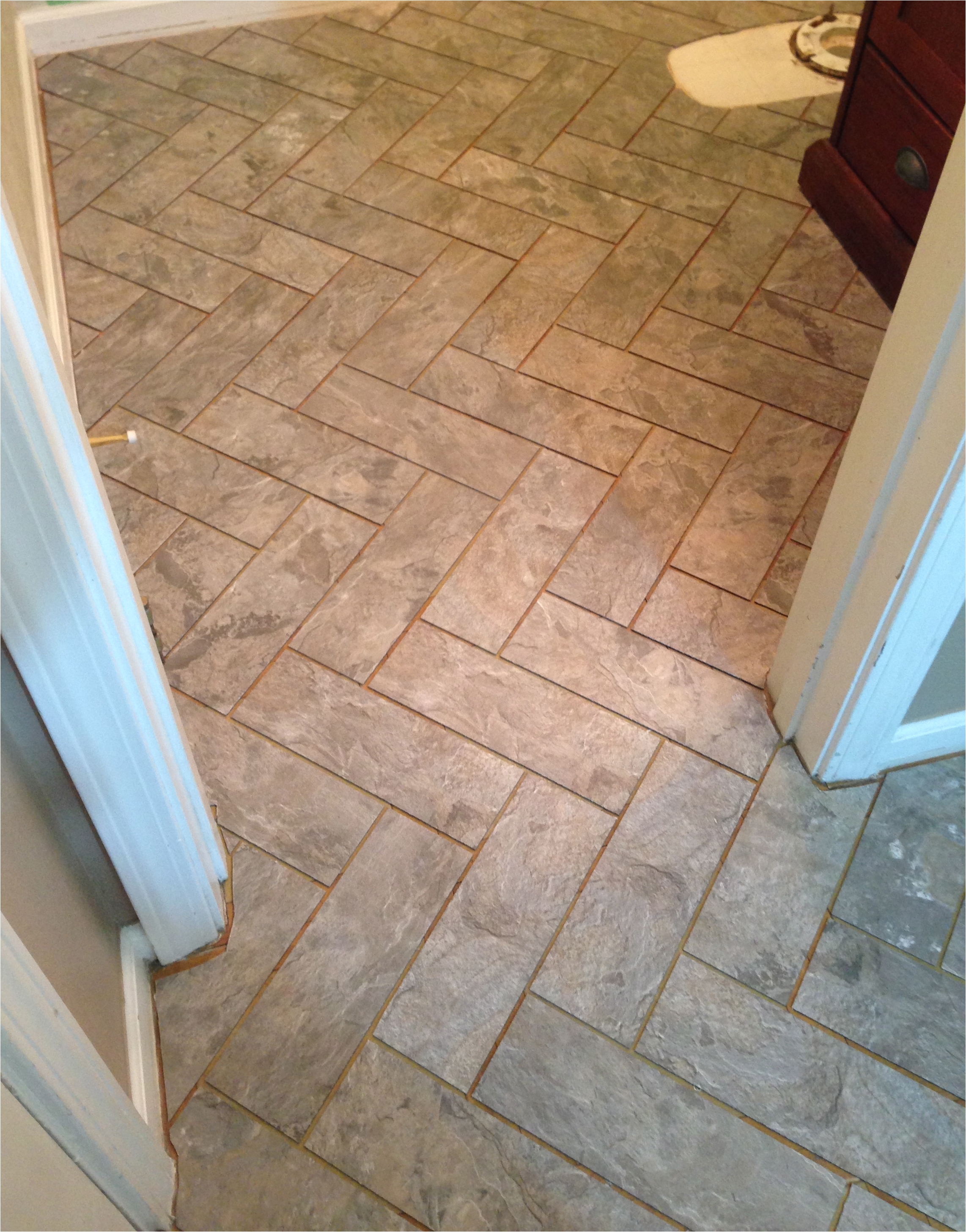 diy herringbone peel n stick tile floor grace gumption herringbone vinyl tile pattern via grace gumption