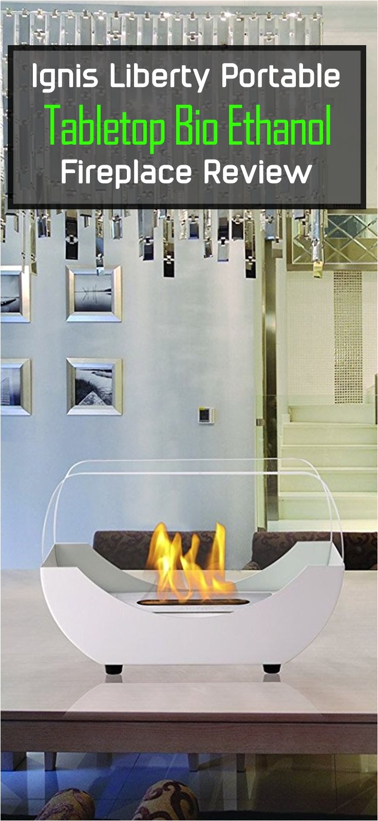this portable tabletop bio ethanol fireplace takes on a fuller design that closely resembles a cradle style