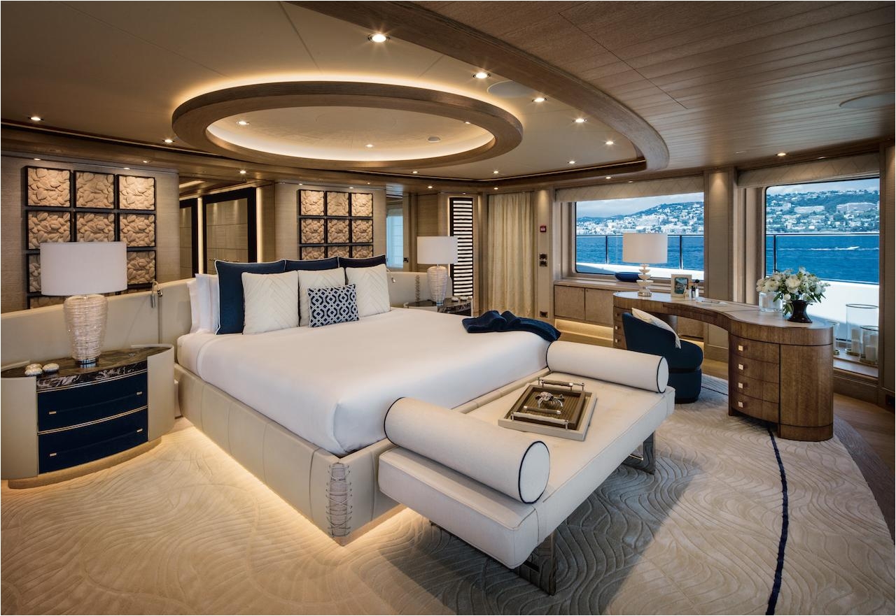 the interior design of the 243 foot long superyacht cloud 9 steals the show in monaco