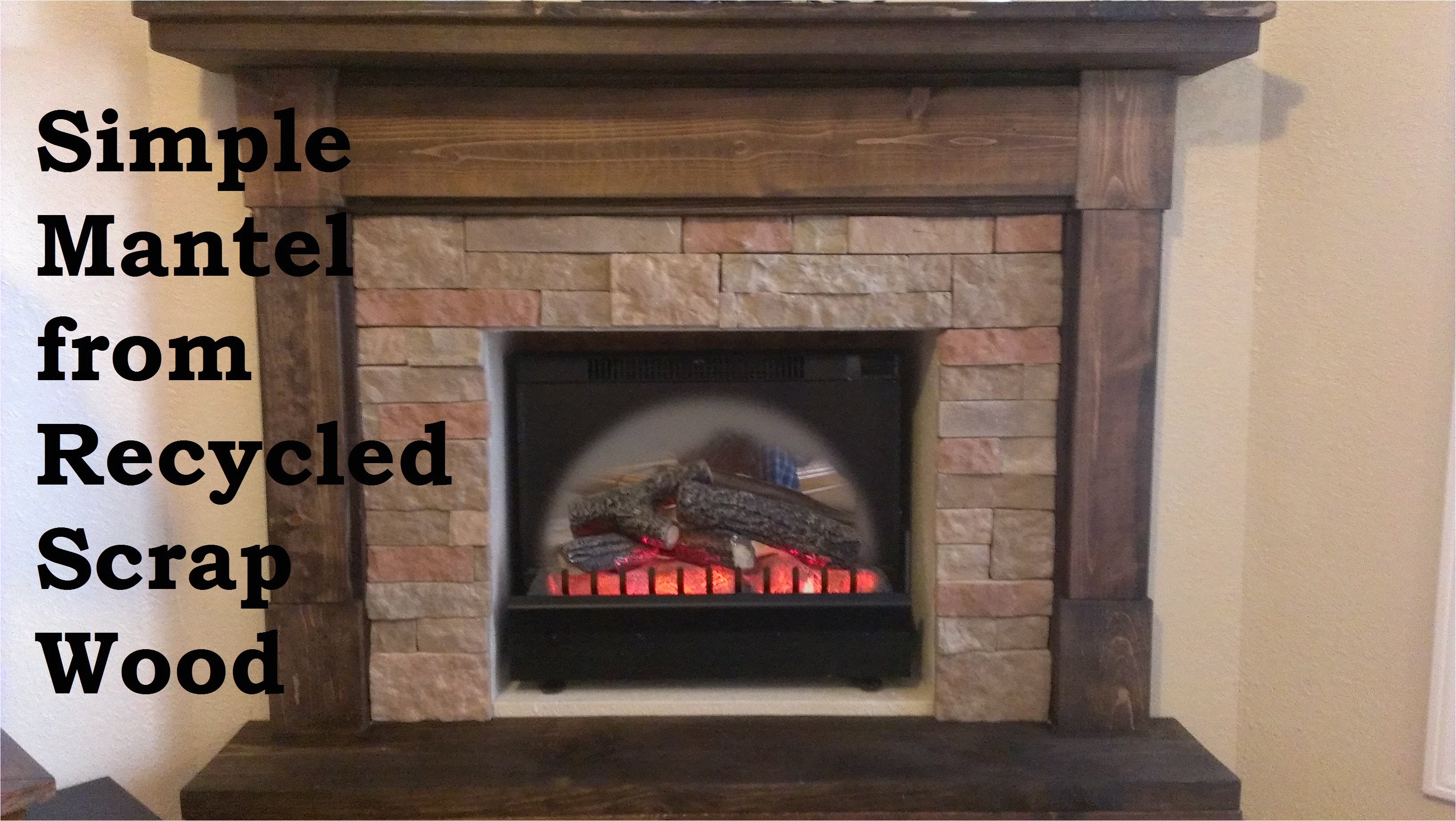 building a fireplace mantel from scrap wood
