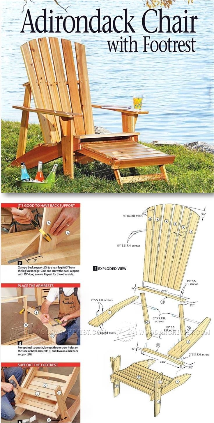 How to Build A Wooden Folding Chair Adirondack Chair Plans Outdoor Furniture Plans Projects