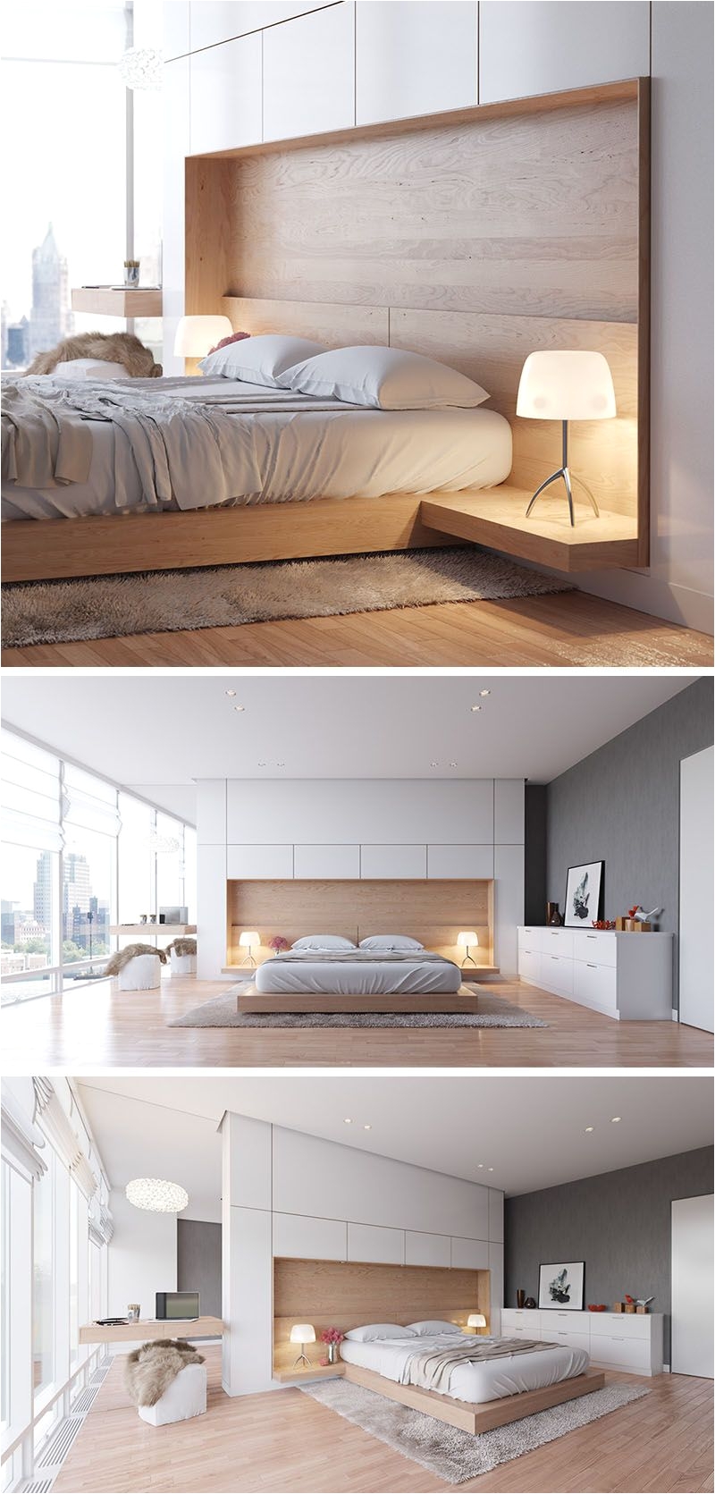 bedroom design idea combine your bed and side table into one