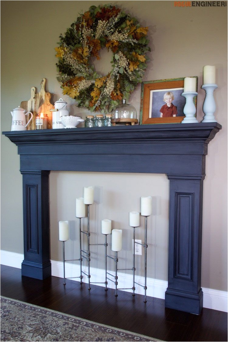 How to Make A Fake Fire for A Faux Fireplace Faux Fireplace Mantel Surround Pinterest Faux Fireplace