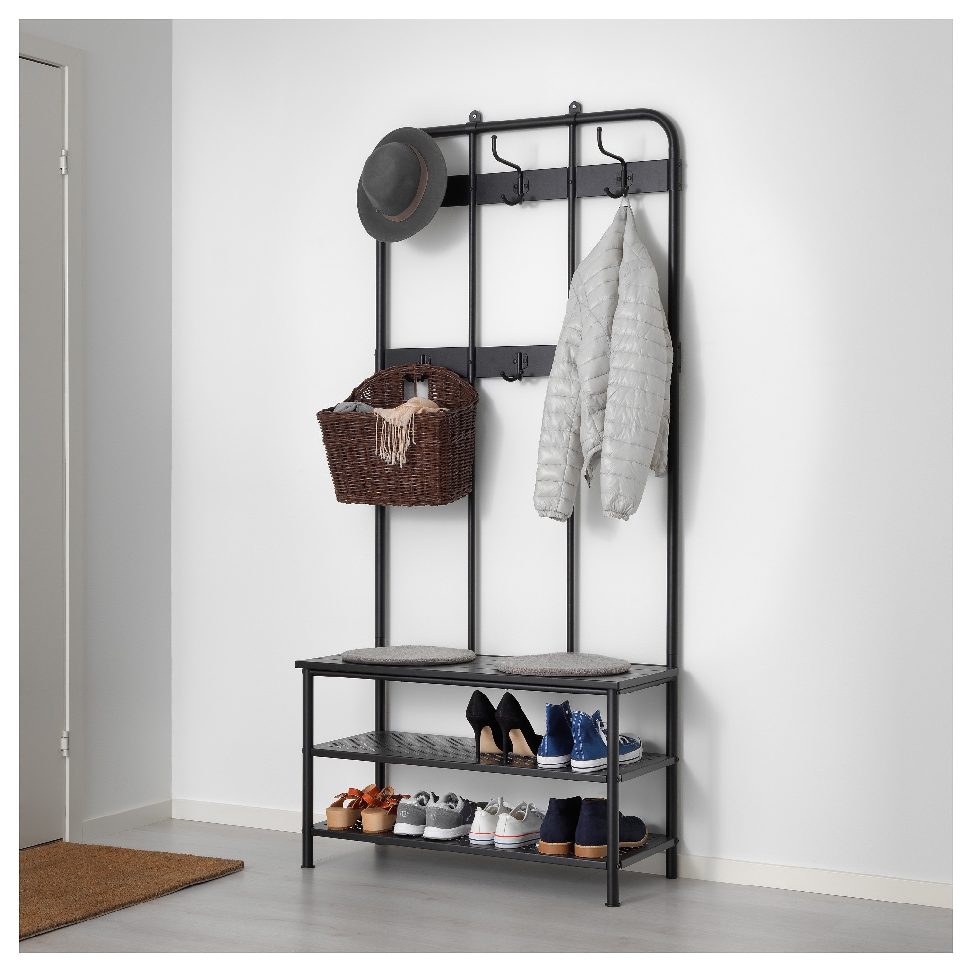 Ikea Standing Coat Rack Entryway Storage Bench with Coat Rack Furniture Diy Entryway Bench