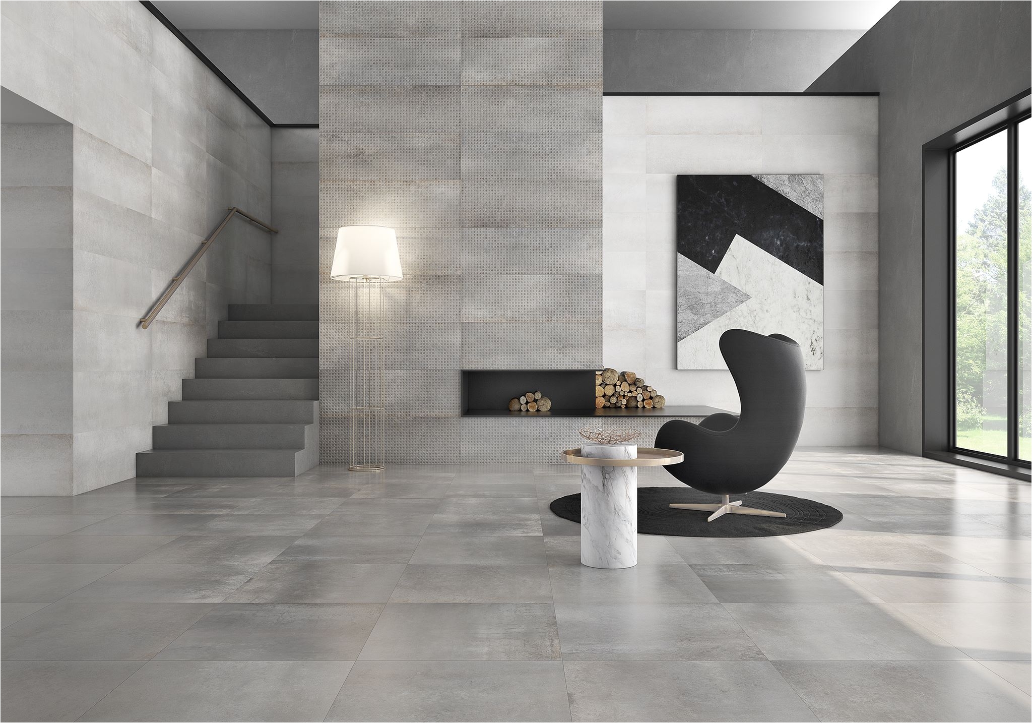 ideas of application and decorating using ceramic porcelain product for the home and commercial spaces