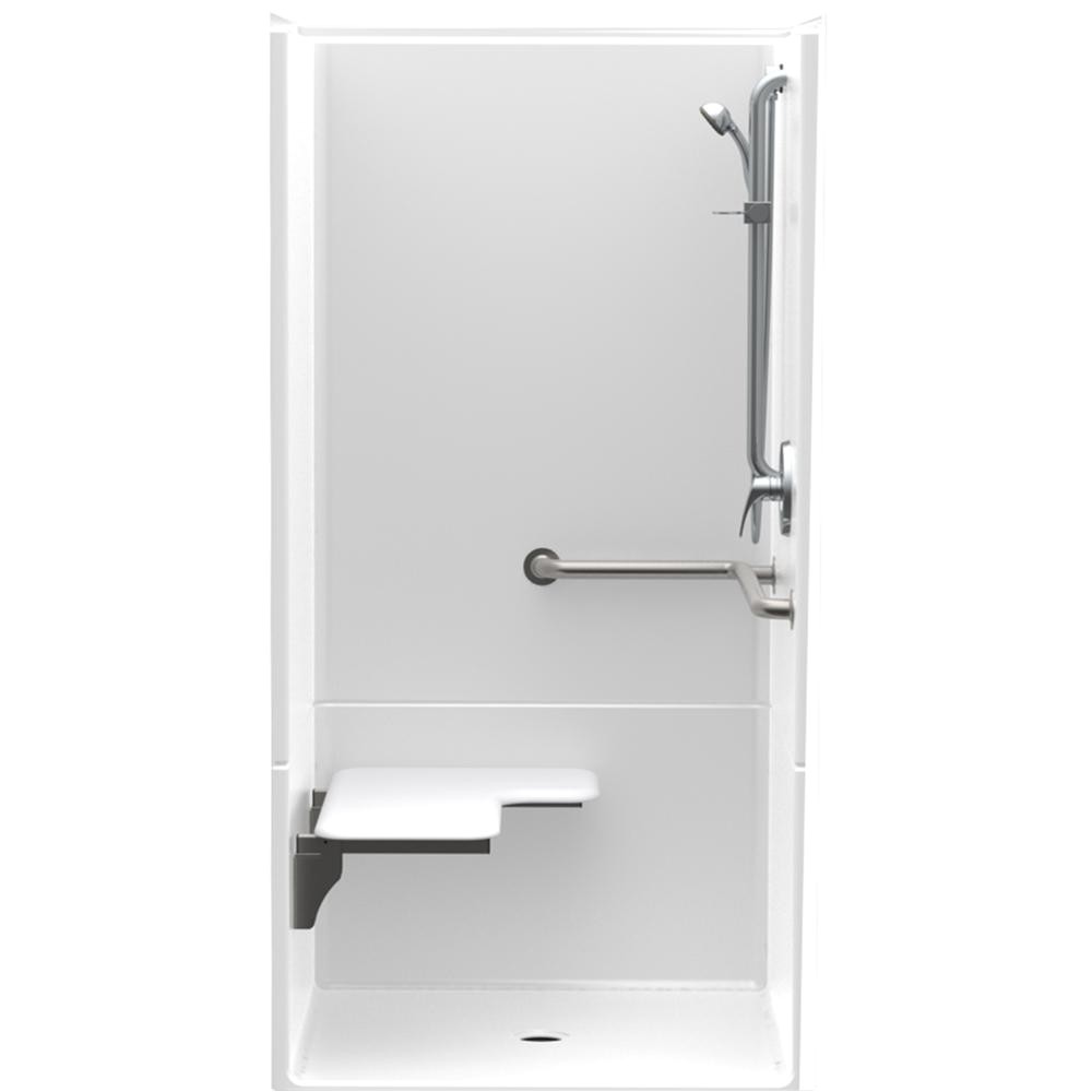 Install Grab Bars In Fiberglass Shower Ada Compliant Shower Stalls Kits Showers the Home Depot